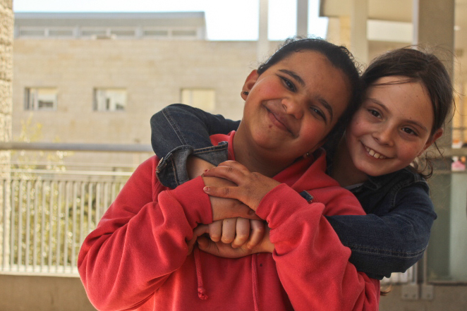 Quds and Revka 4th graders at Jerusalem HiH school.jpg