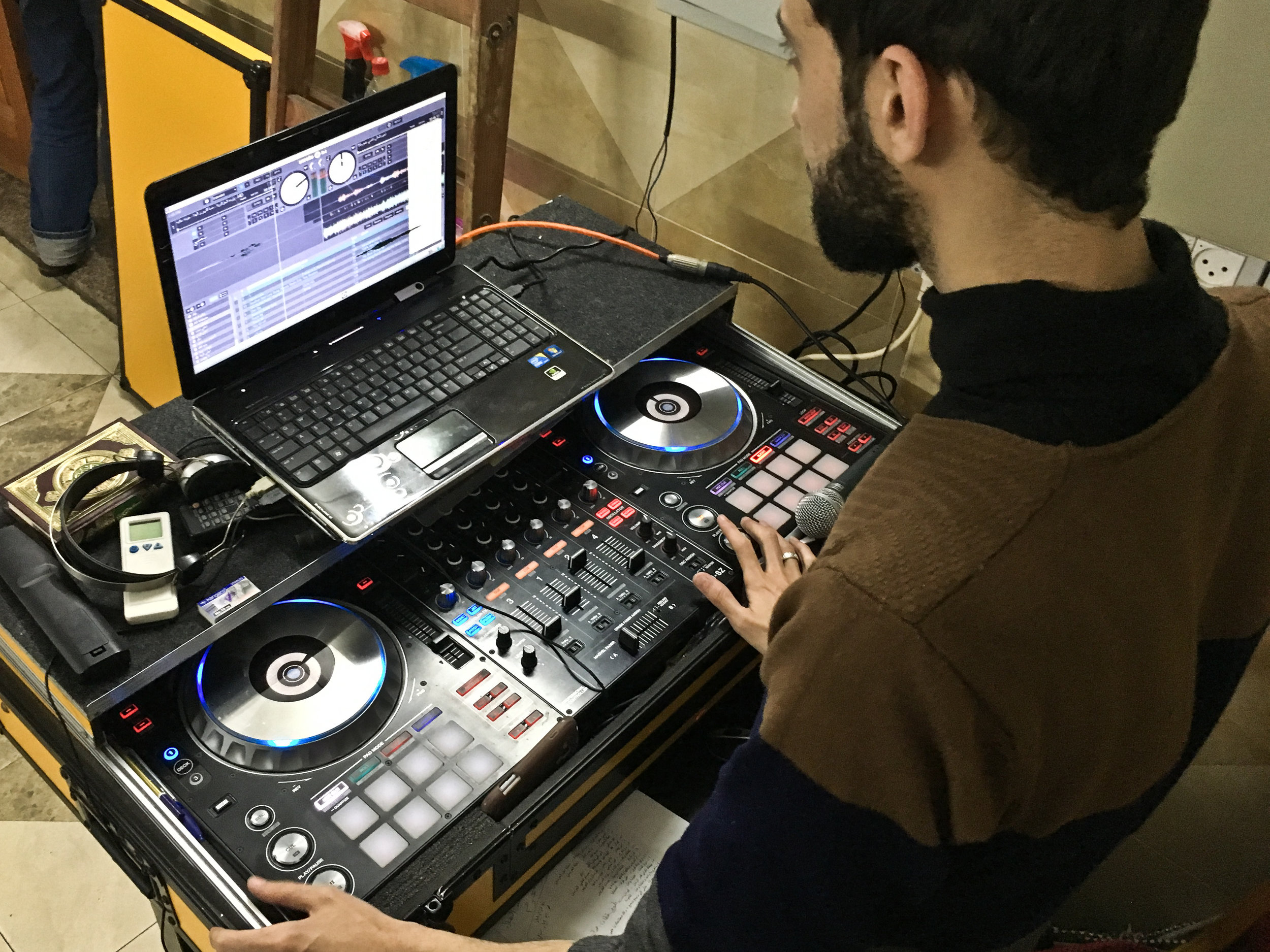 Khaled Abu Abdo DJ'ing at Love Boat.jpg