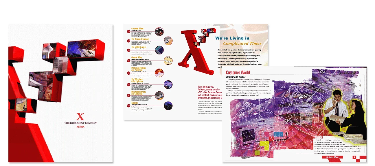Client: Xerox/ Award winning direct to business global brochure