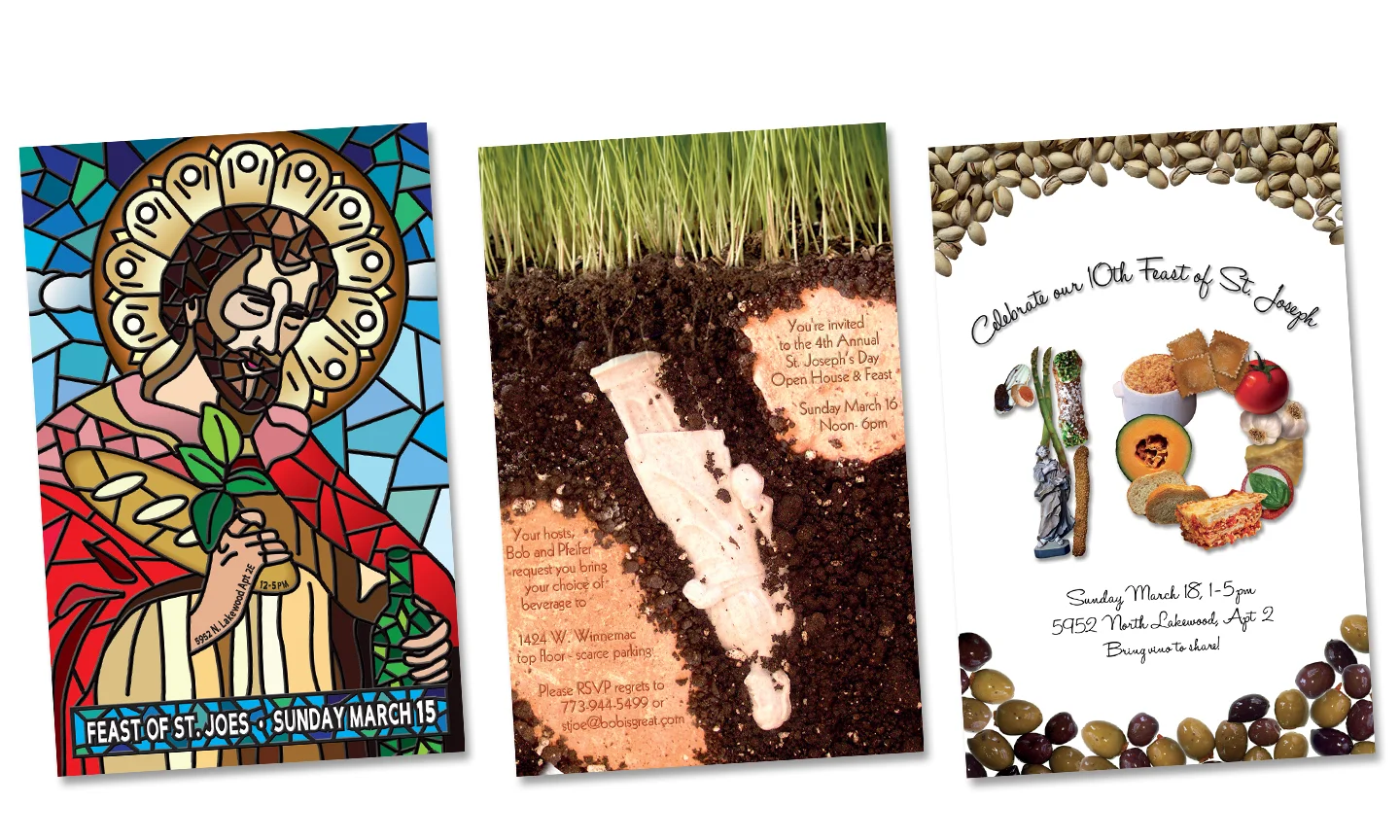 CLIENT: Robert Stabile / Annual Feast of St. Joseph Invitations