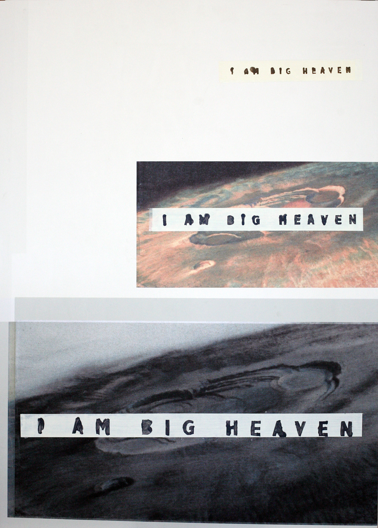Big Heaven, digital print + acrylic, 48" x 34"