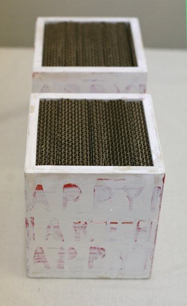 Make Happy, polychrome wood, 2013 (private collection)