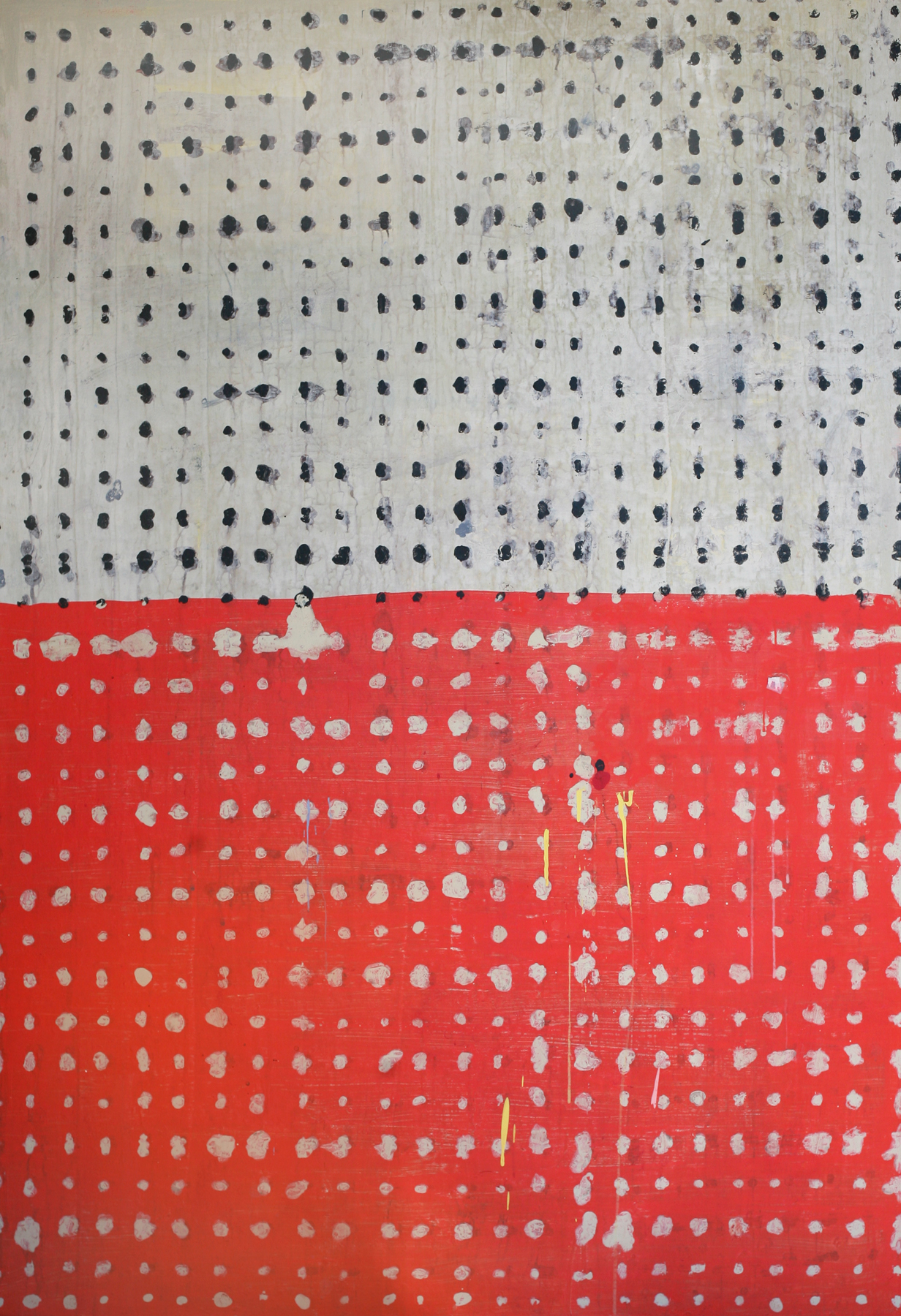 Tent, acrylic on canvas, 64" x 44", collection Linda + Kit Hinrichs