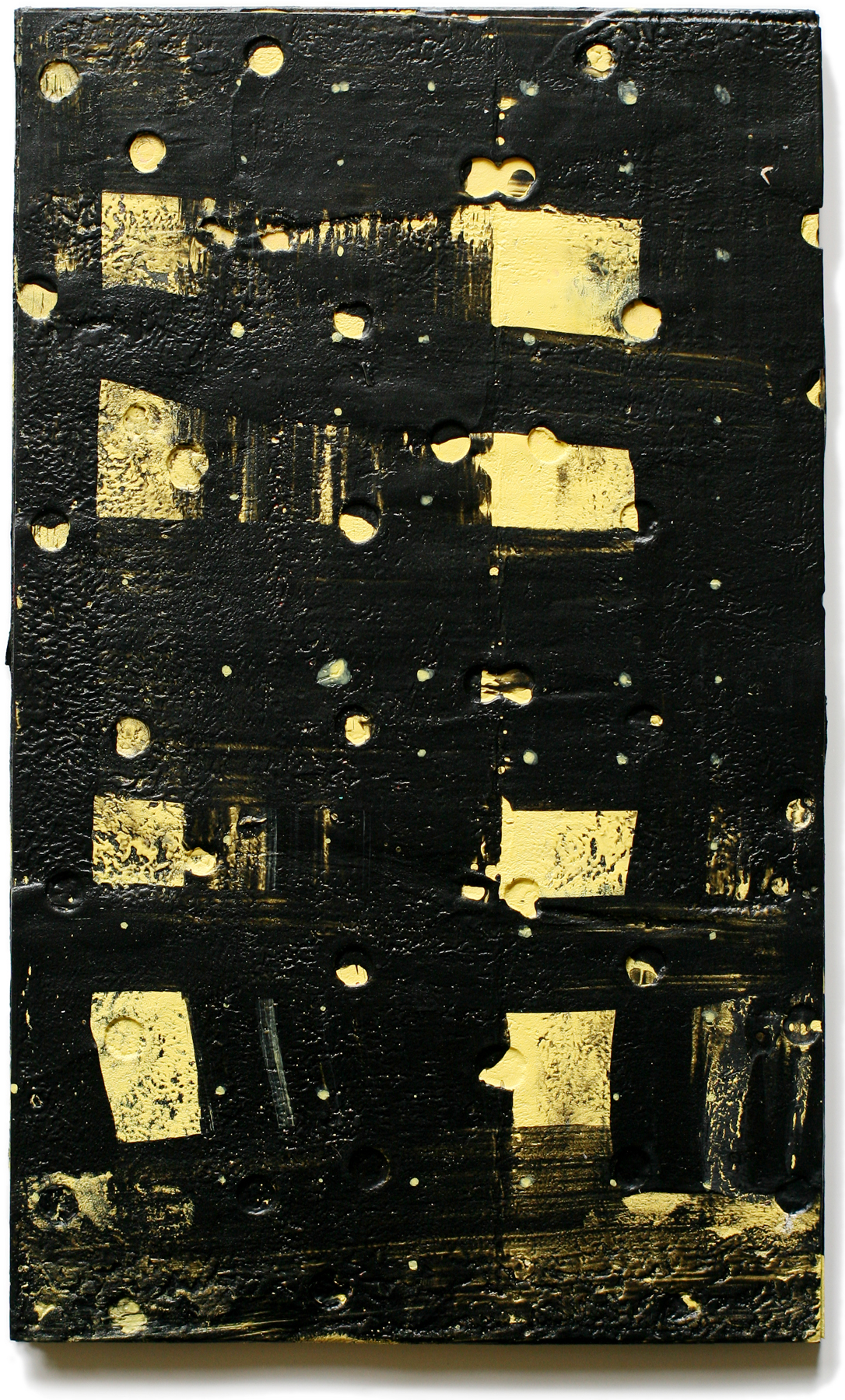 Mopti 08, 10" x 6", mixed media on cardboard