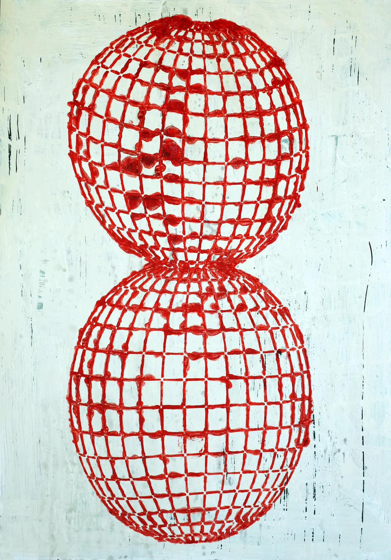 Red Conjoined Globes