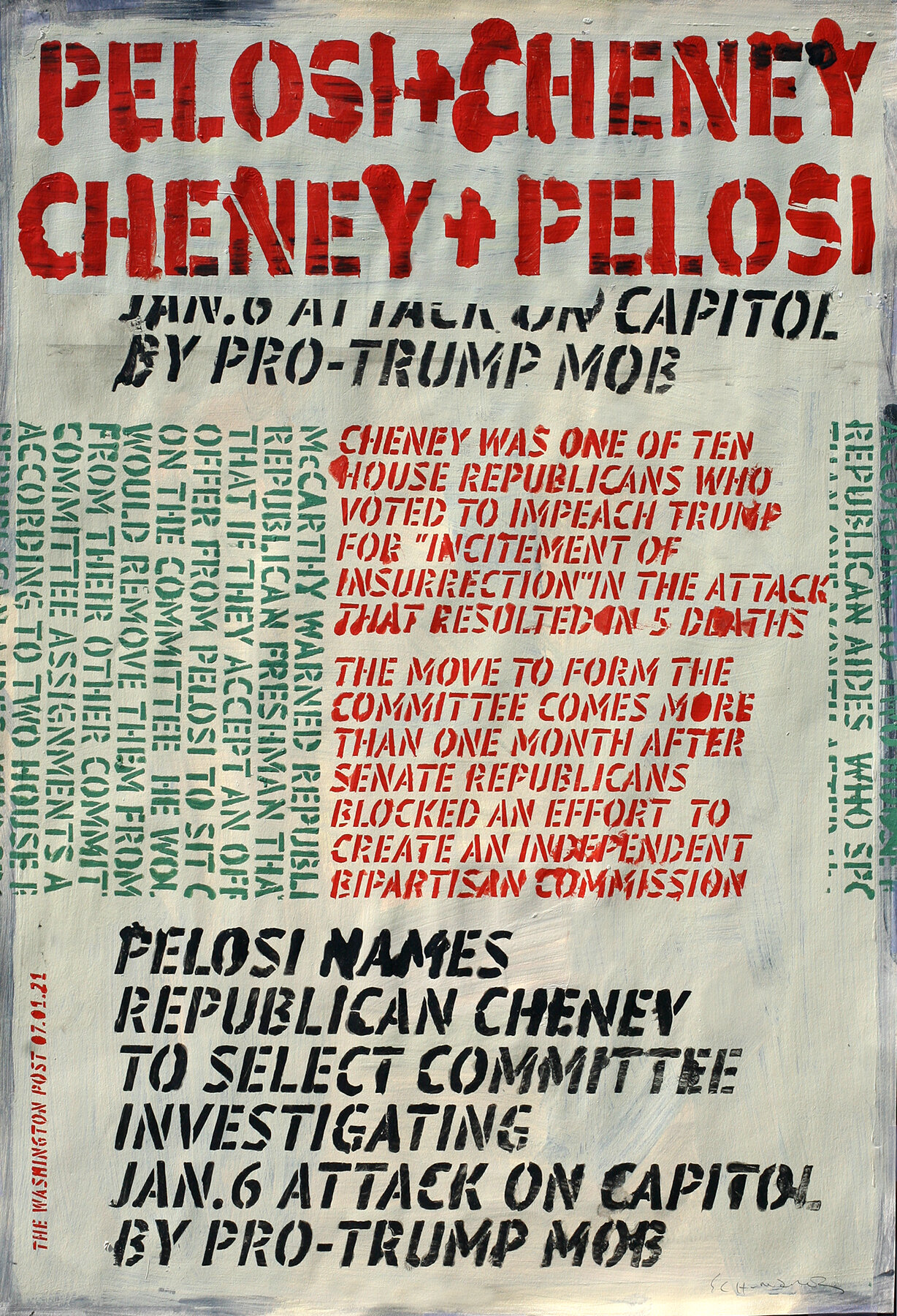 Pelosi + Cheney