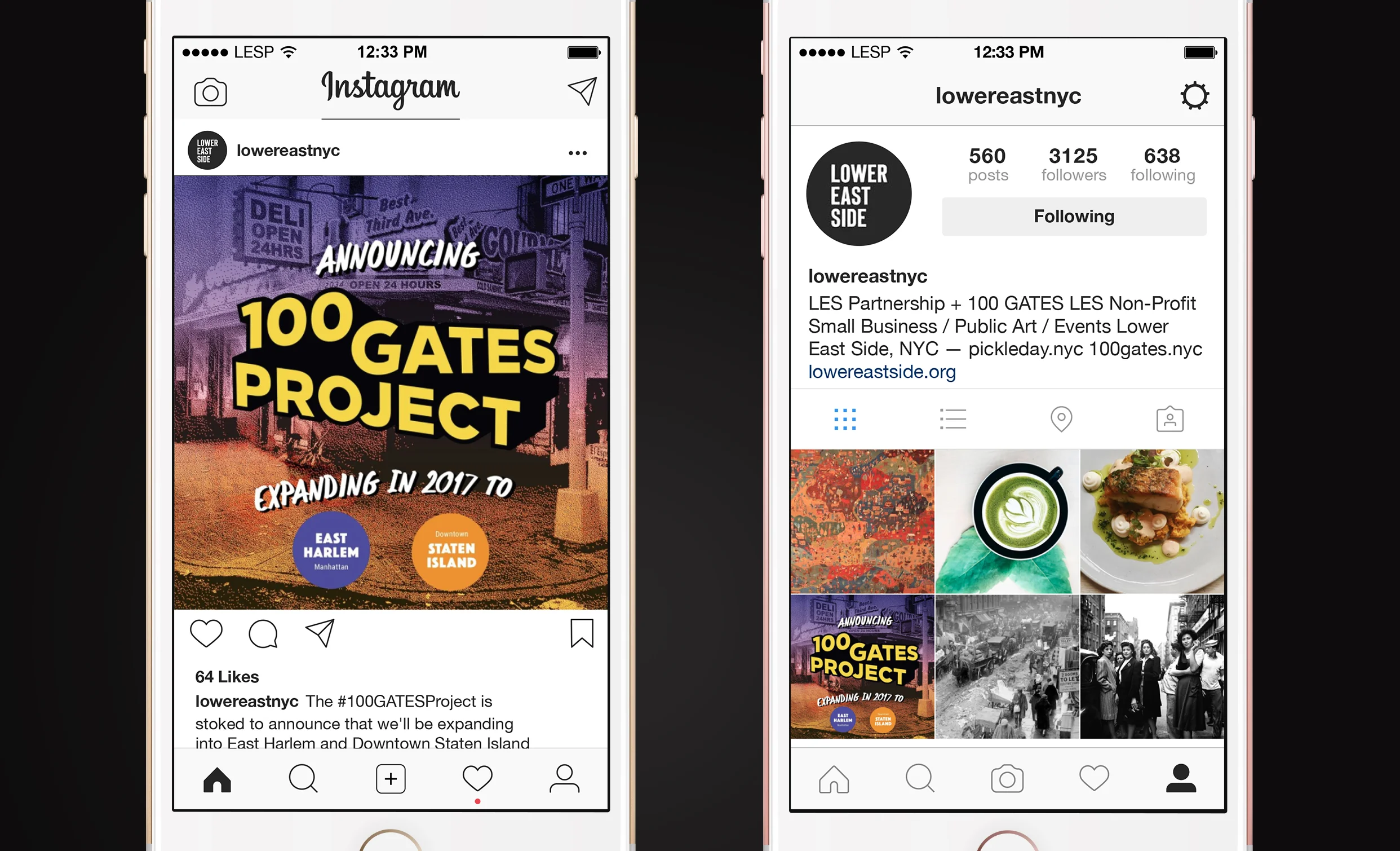 Brand standards displayed on The Partnership's instagram account.