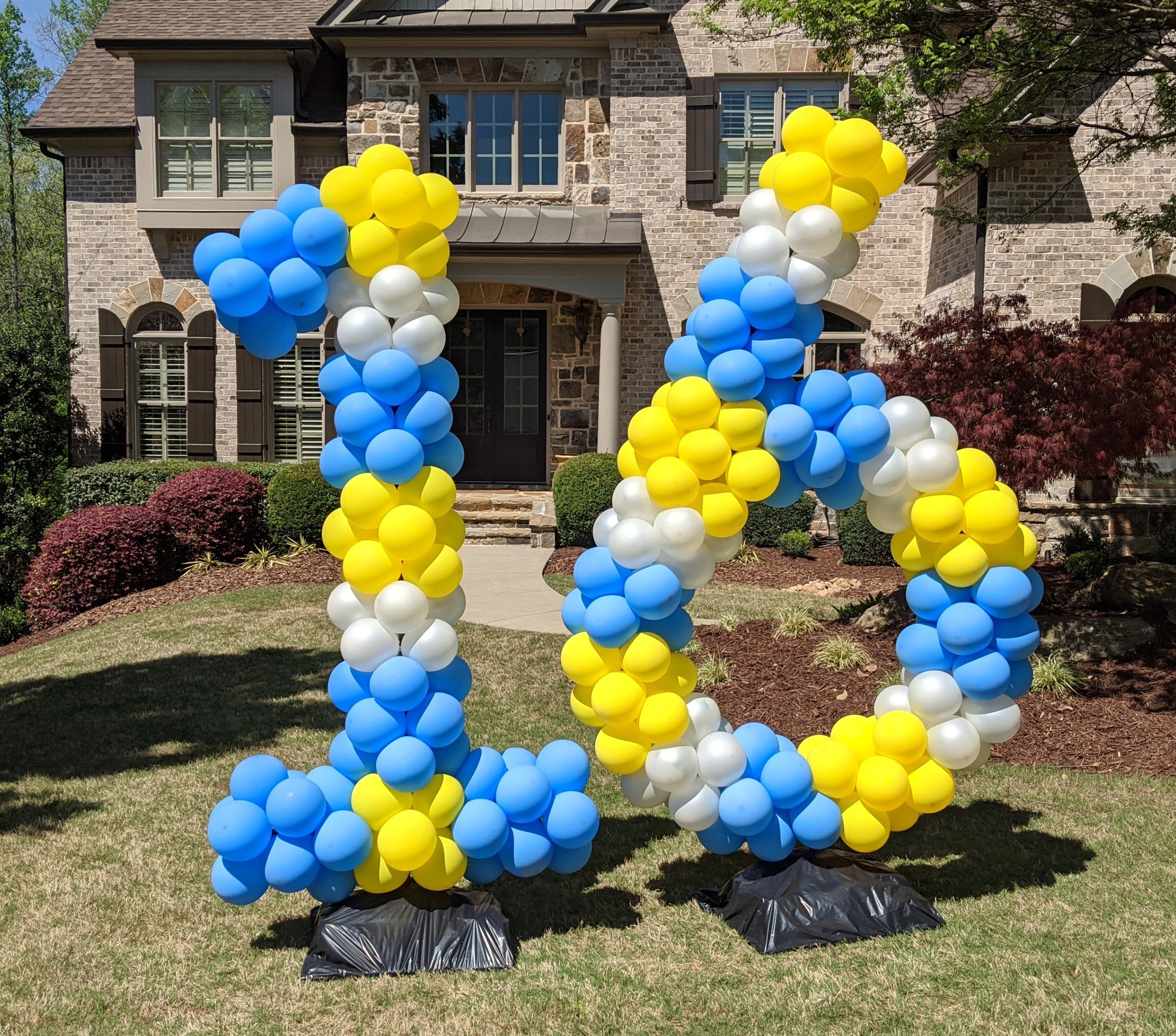 16th Birthday Balloon Yard Art