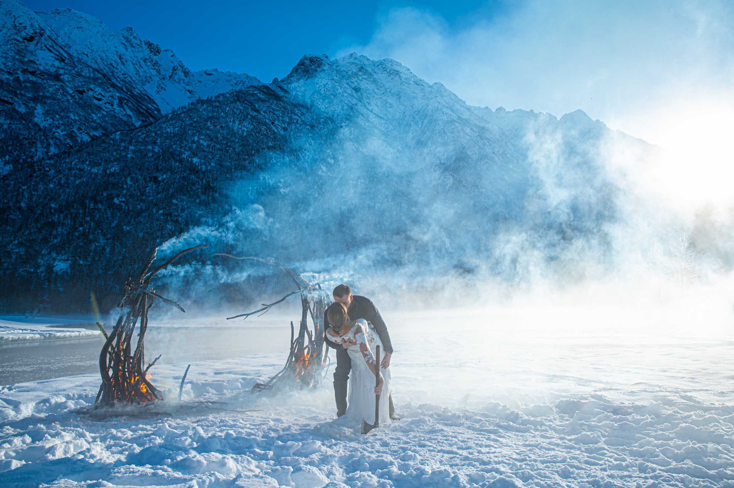 Viking Fire and Ice Wedding Photography