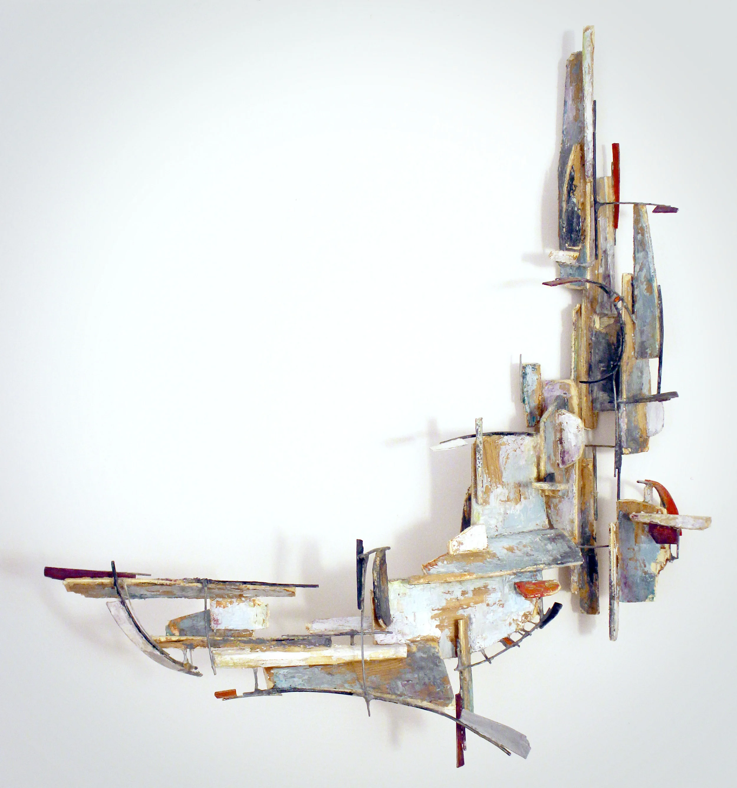 GILAENA | WOOD, PAPERBOARD, WIRE, ACRYLIC&nbsp;| 26" X 21.5"&nbsp;X 9"