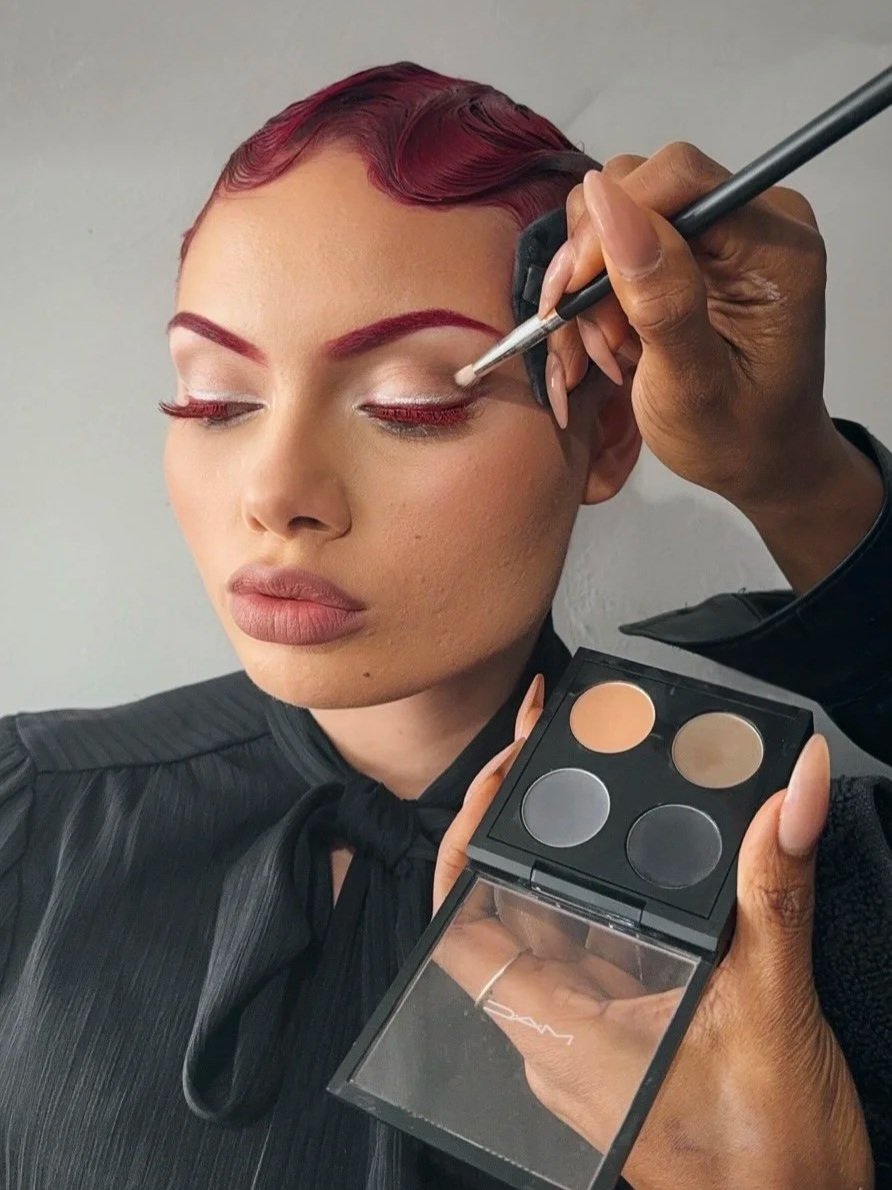 Hair and Makeup for a photoshoot.