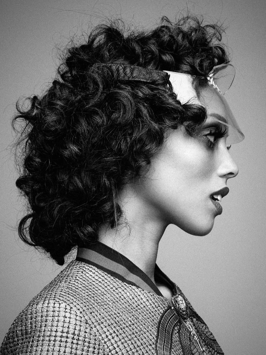 Hair and Makeup behind the scenes of a photoshoot.
