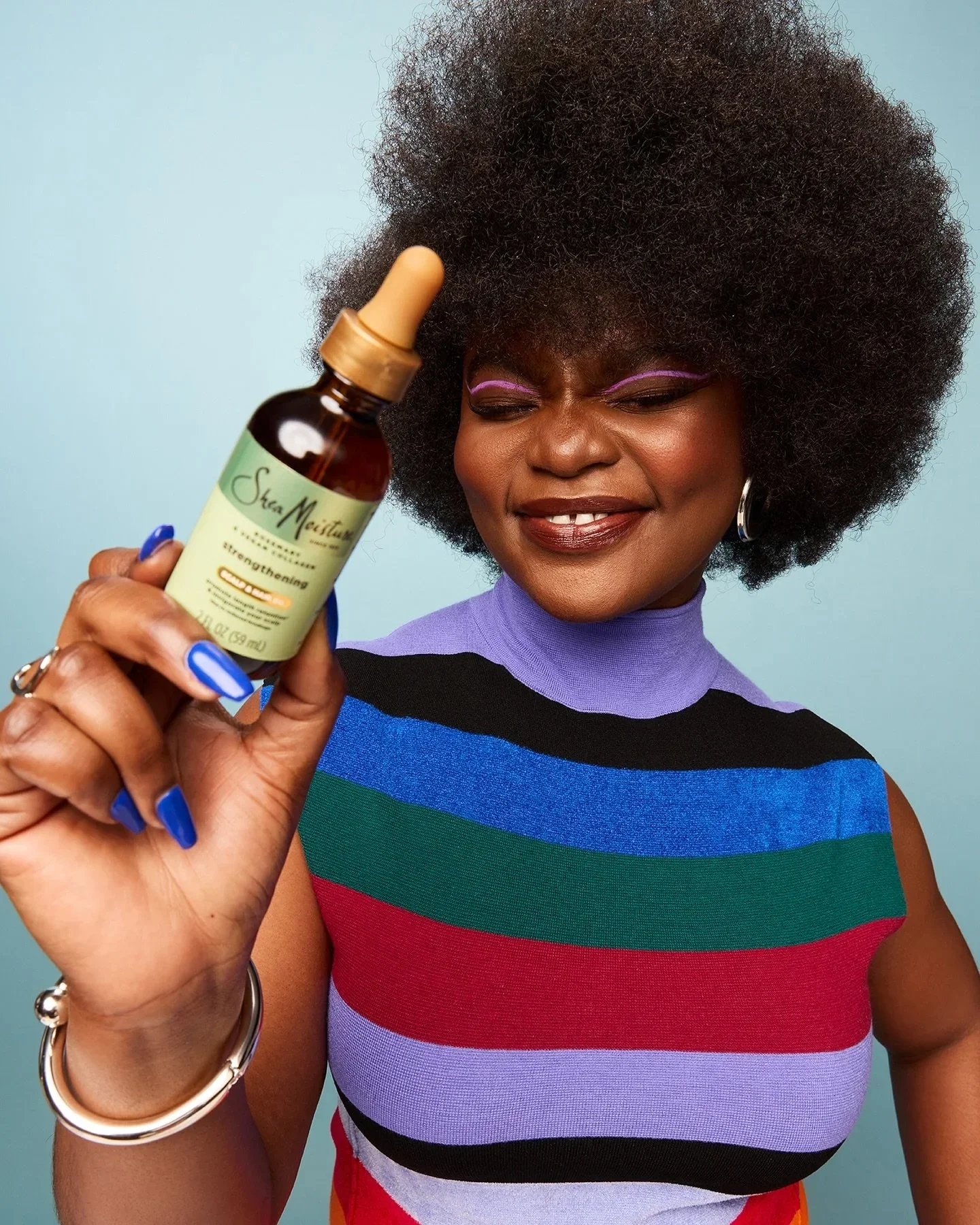 Camera Ready for the Shea Moisture Spring Beauty Campaign commercial shoot.