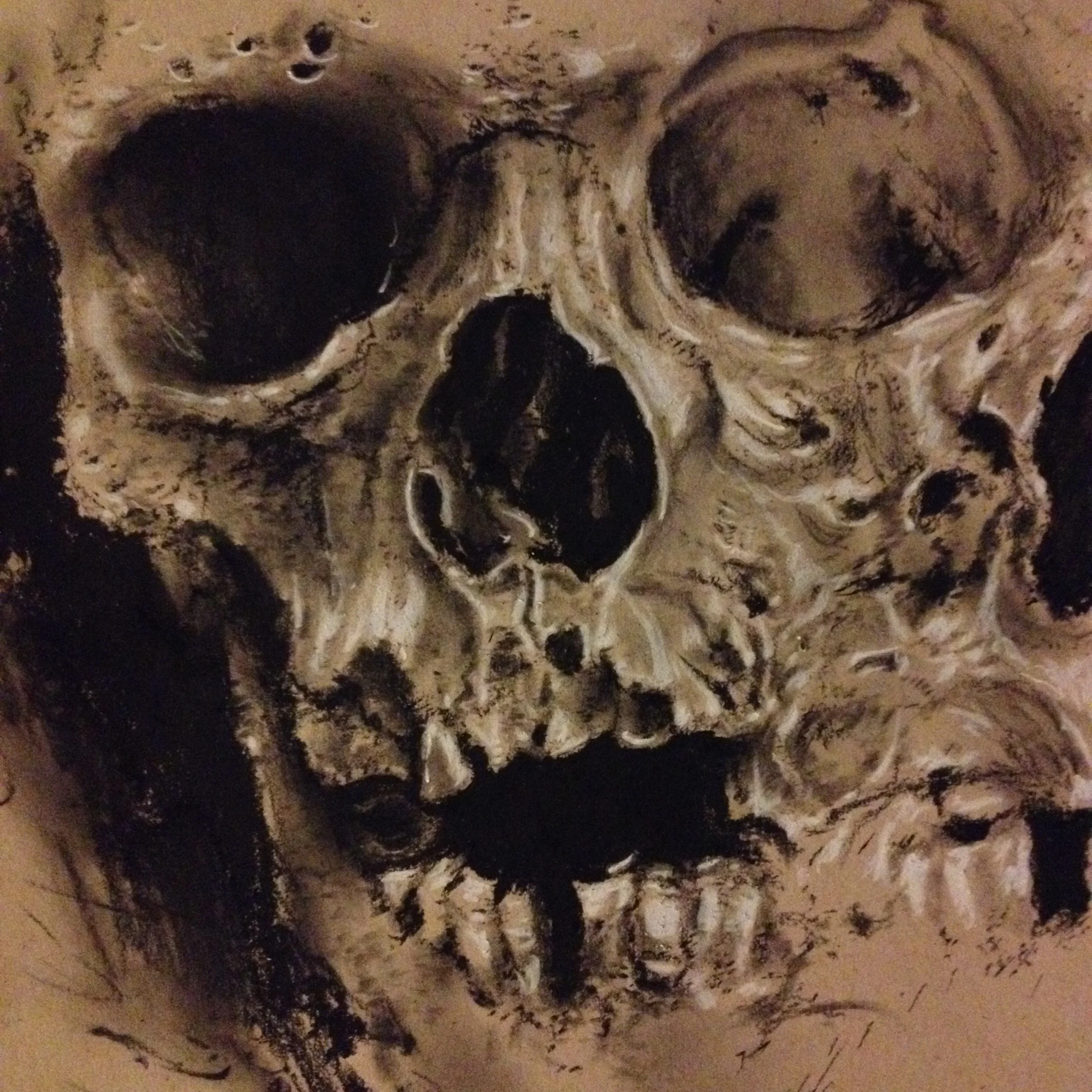  Charcoal on toned tan paper /9"x12" 