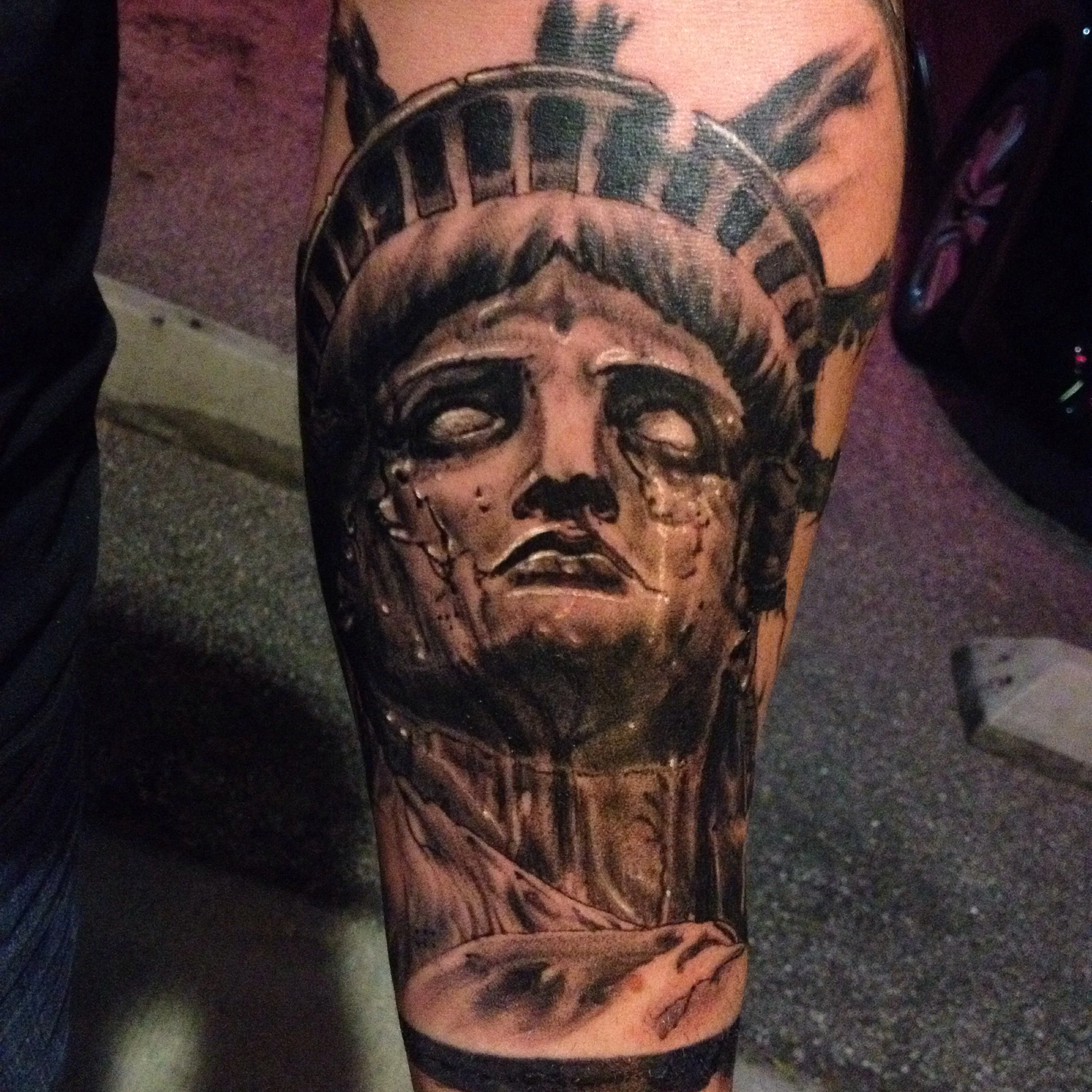  Take on Lady Liberty on inside forearm... 