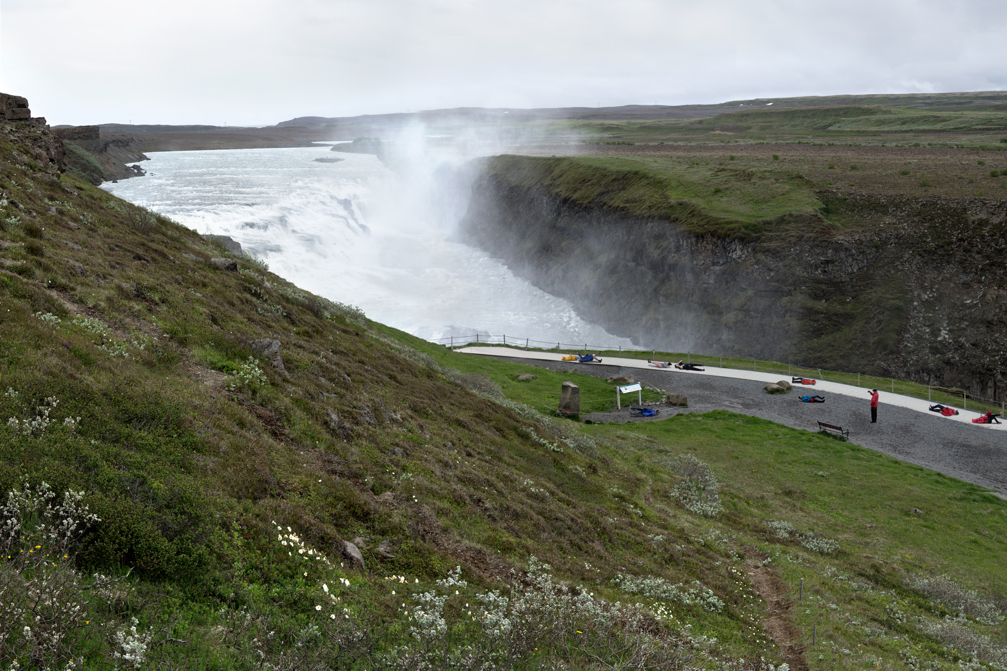 Nine down in Gullfoss, Inkjet Print, 66" x 44", 2015