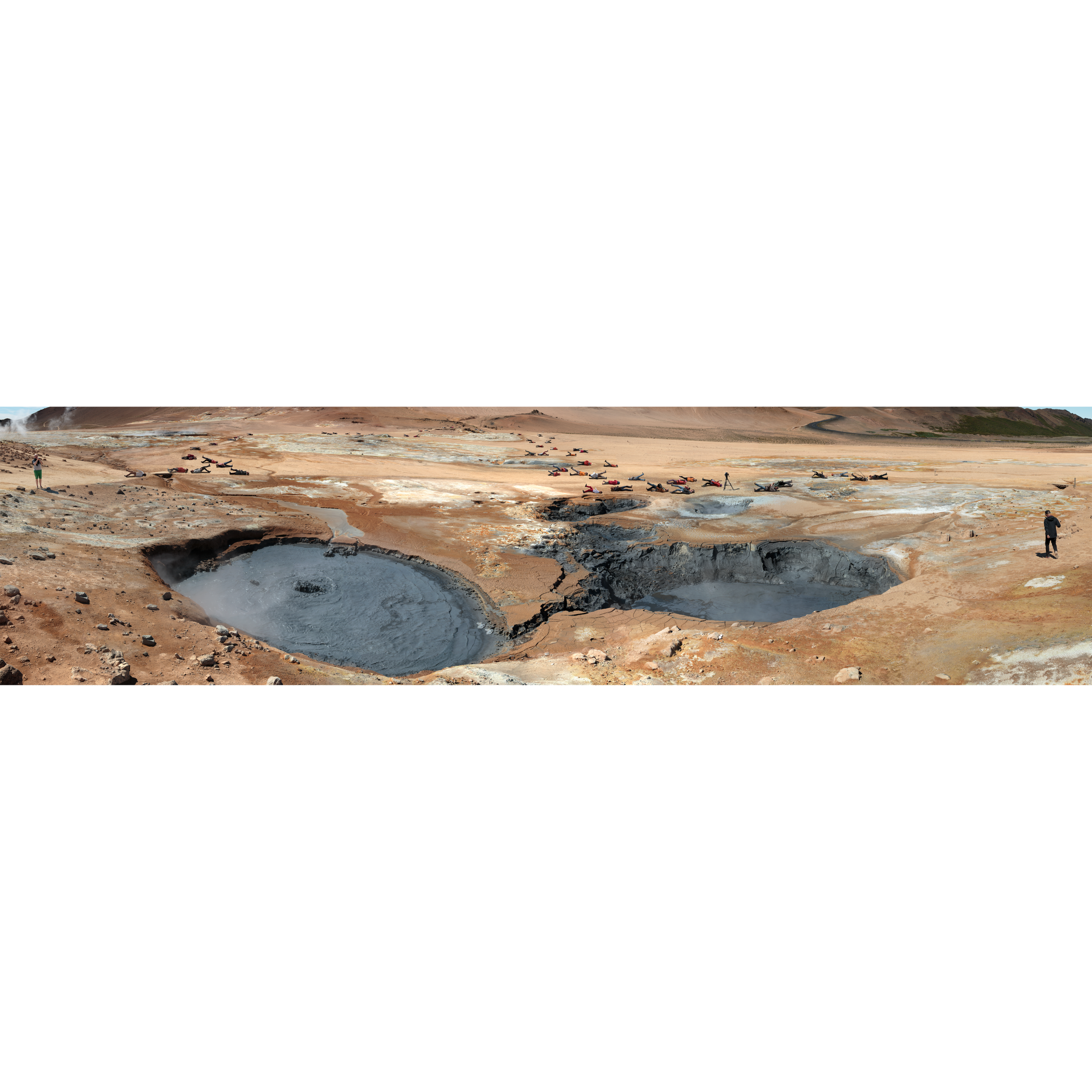 Sixty-four down at Hverir, Inkjet Print, 172" x 44", 2016