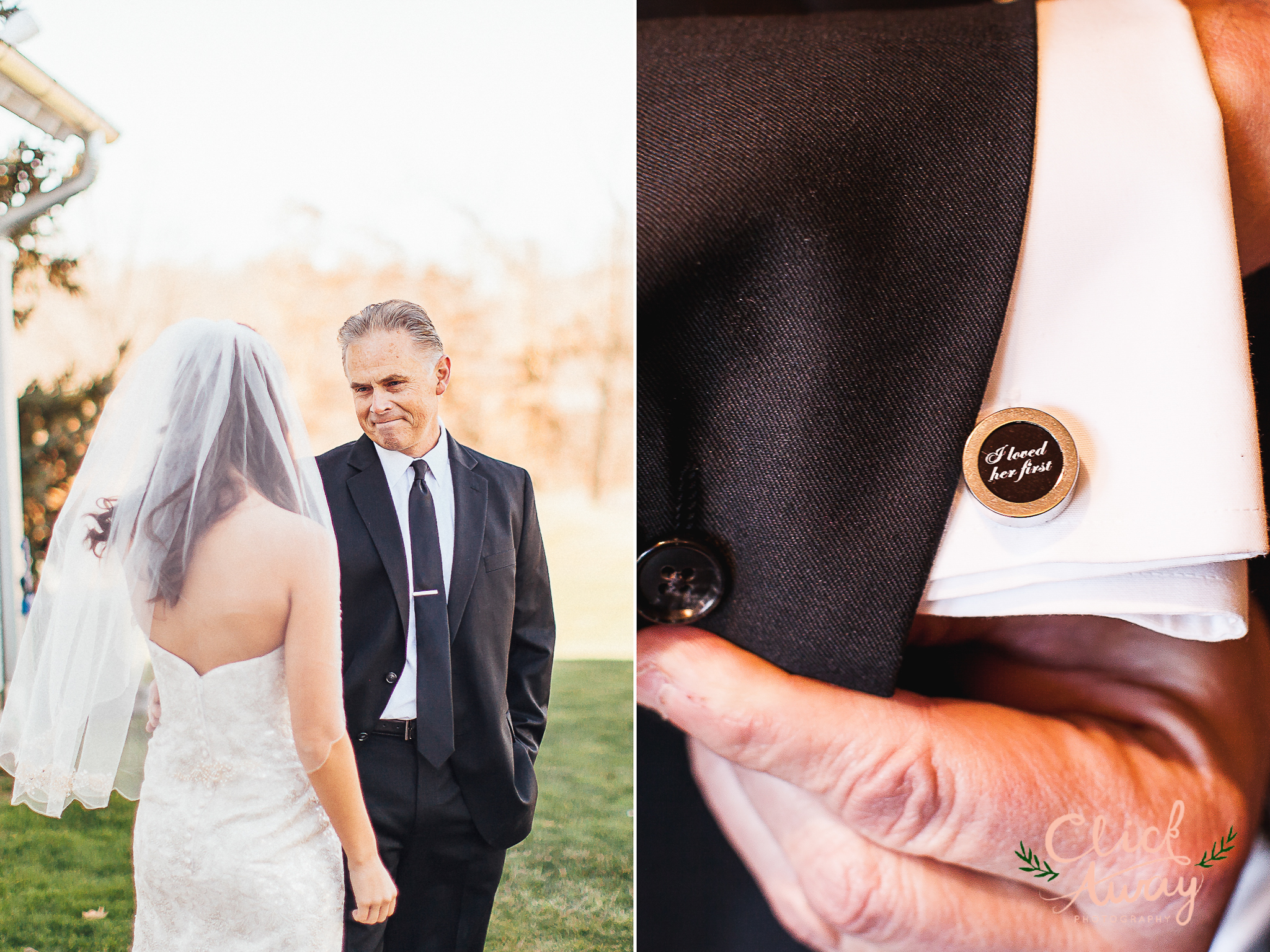 I loved you first cufflink and father's reaction to her daughter's dress