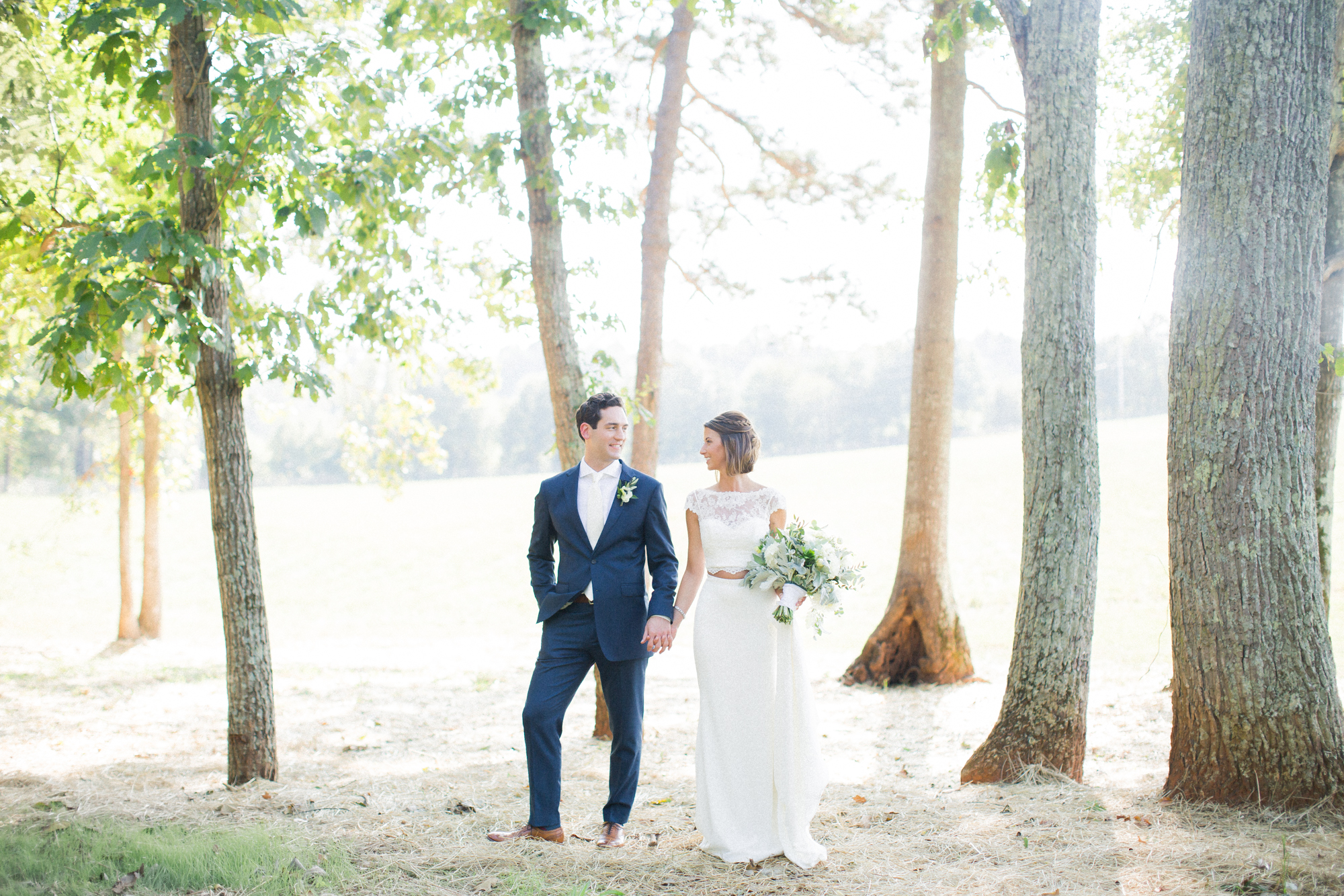 bride and groom farmhouse wedding