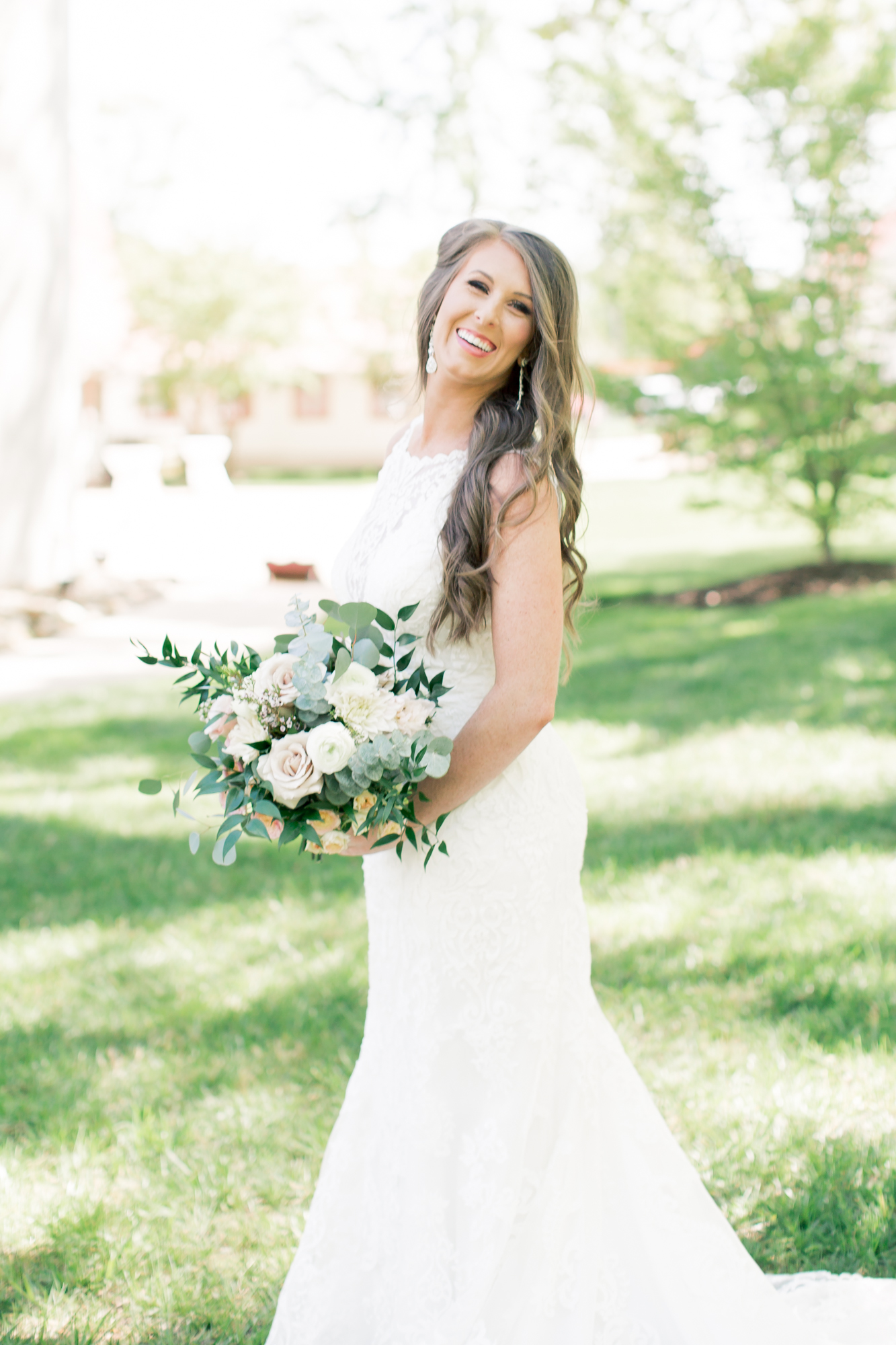 bridal portrait on film