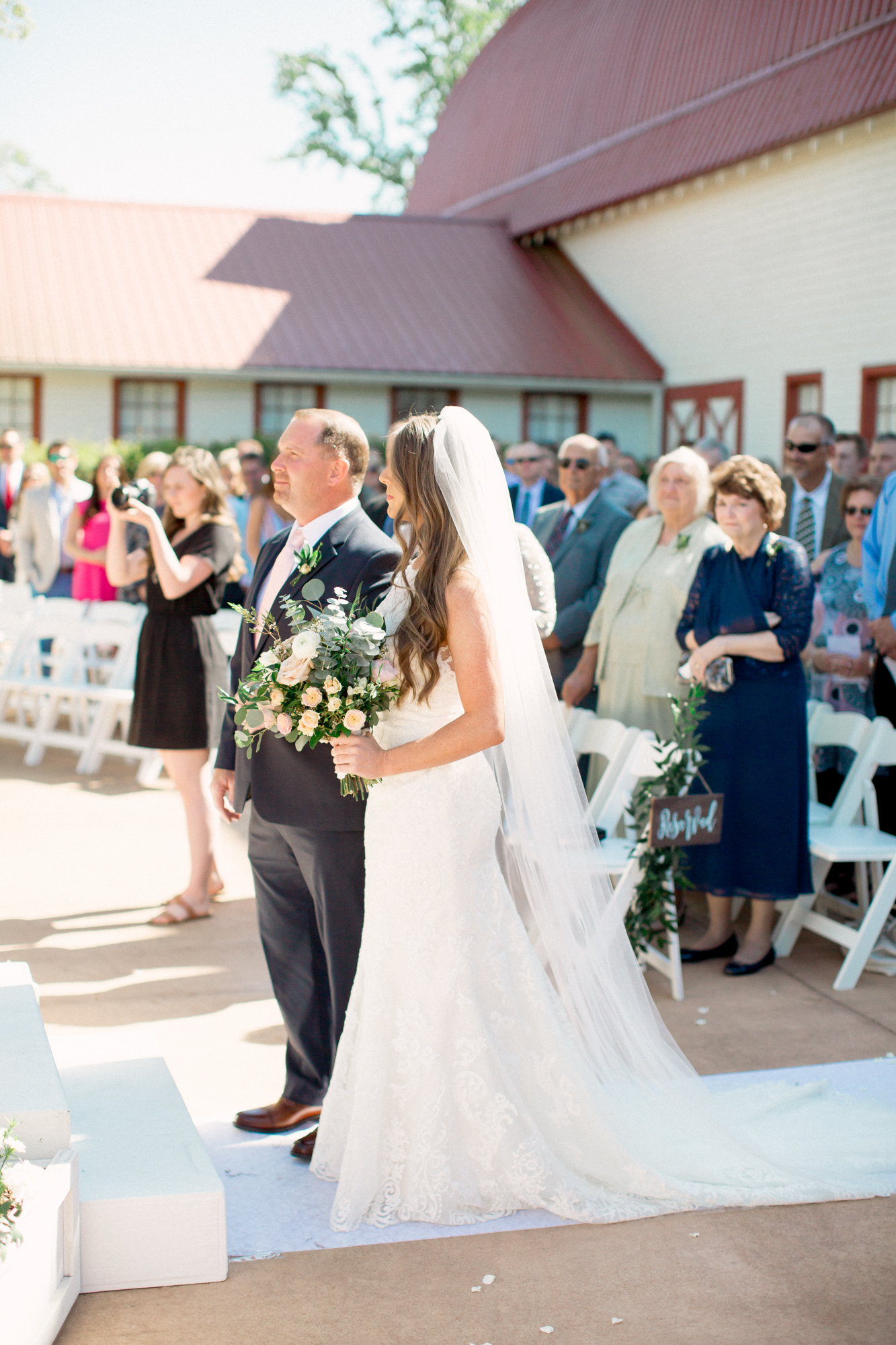 wedding ceremony at winmock at kinderton