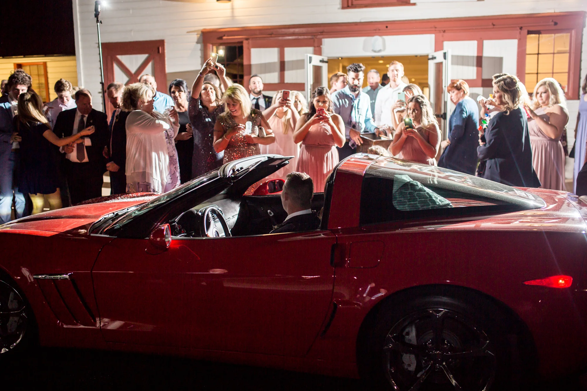 exit car wedding