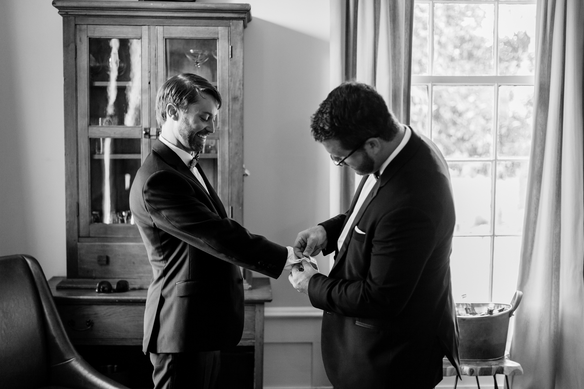 groom getting ready