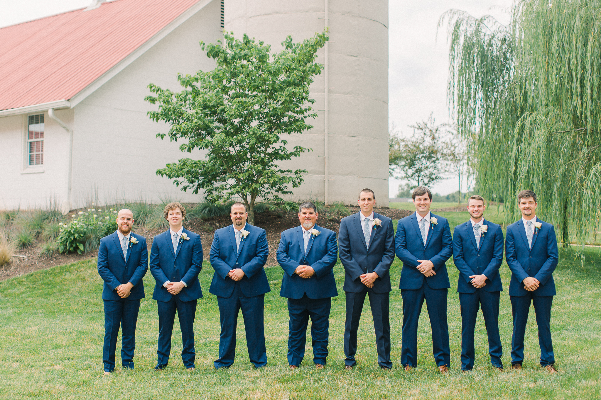 groomsmen navy suits
