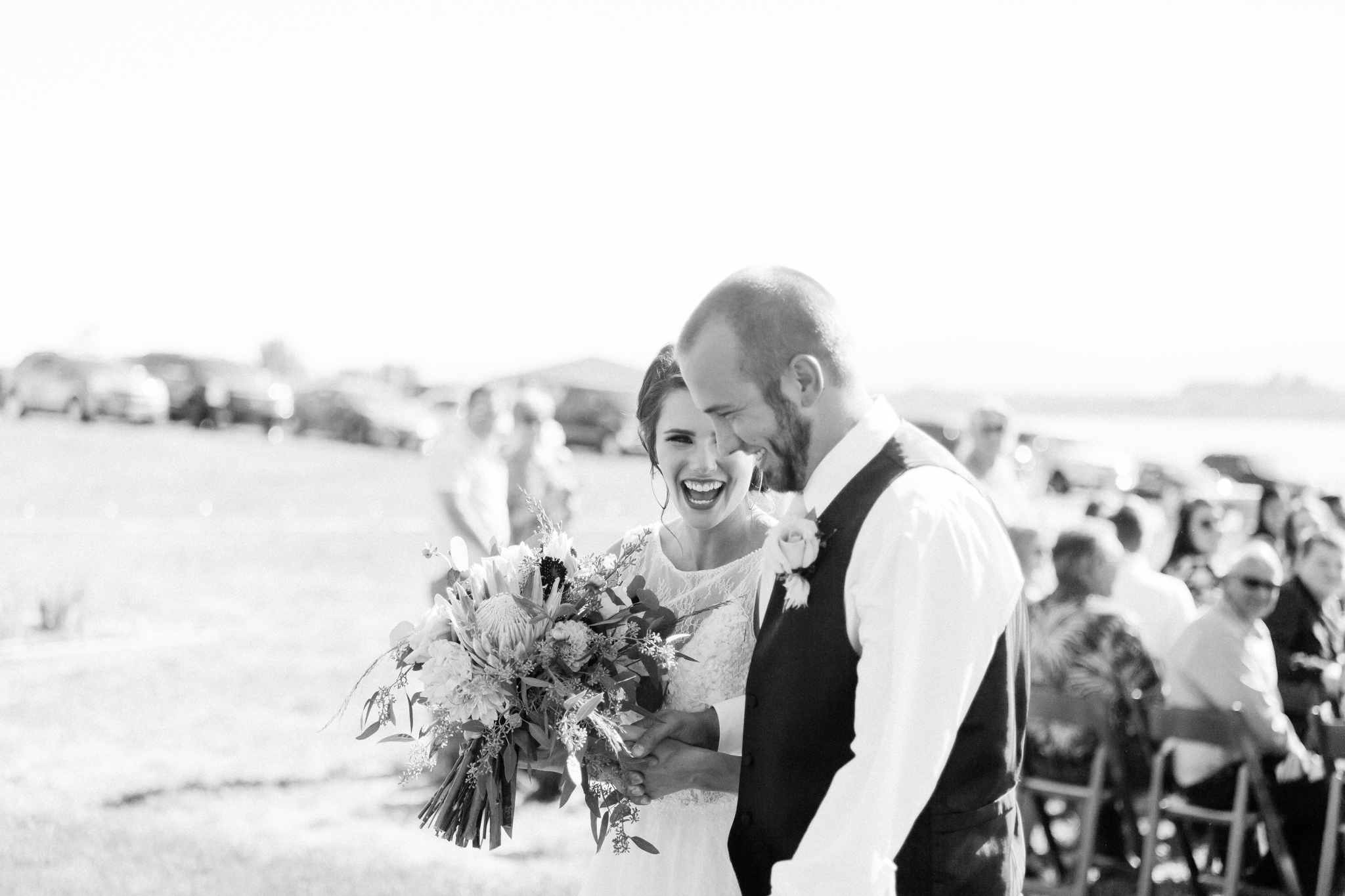 bride and groom colorado ceremony