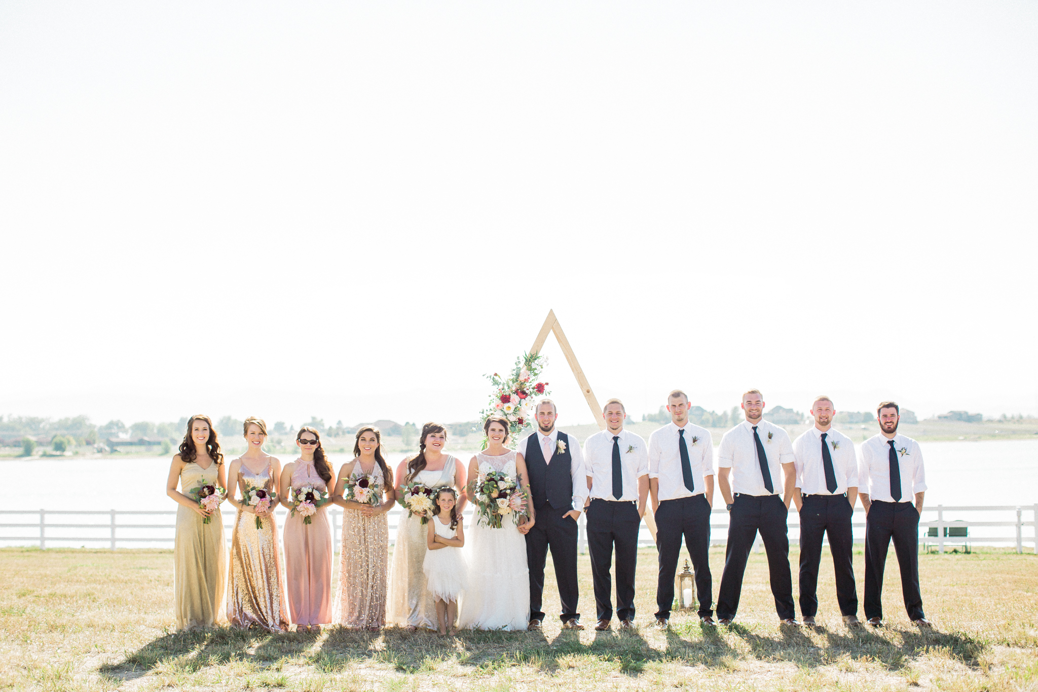 bridal party colorado wedding