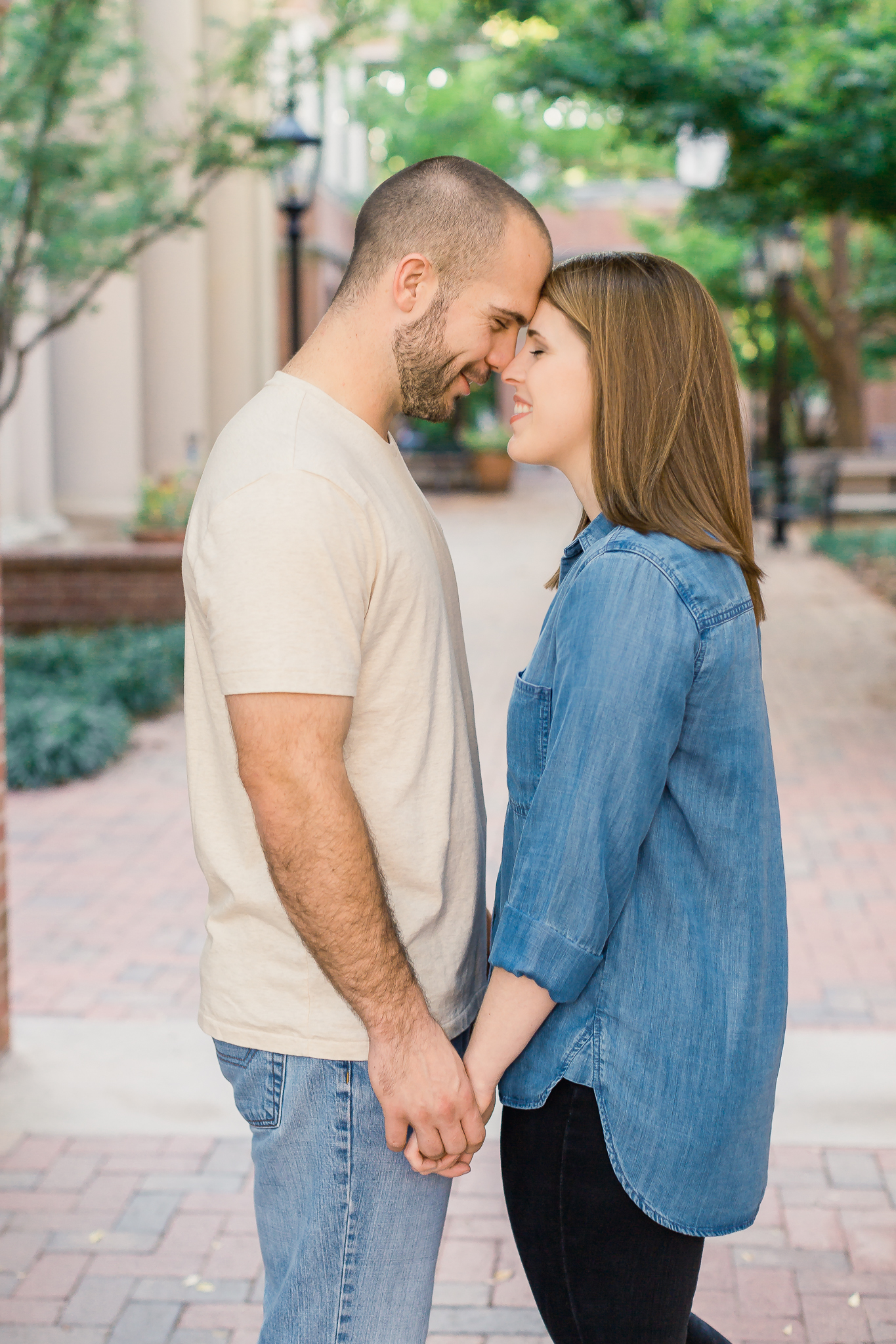 davidson college engagement session