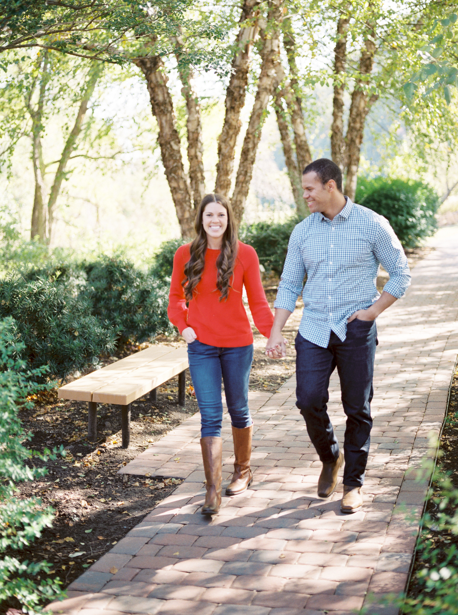 fall engagement session NC