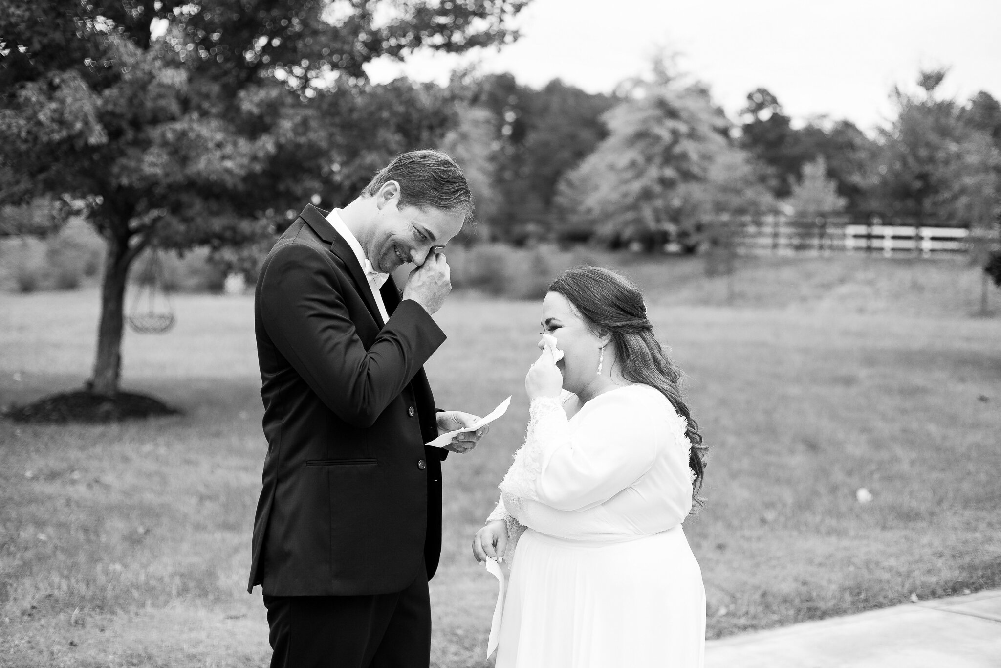 Wedding at Johnson Carriage House and Meadows (Mooresville, North Carolina)