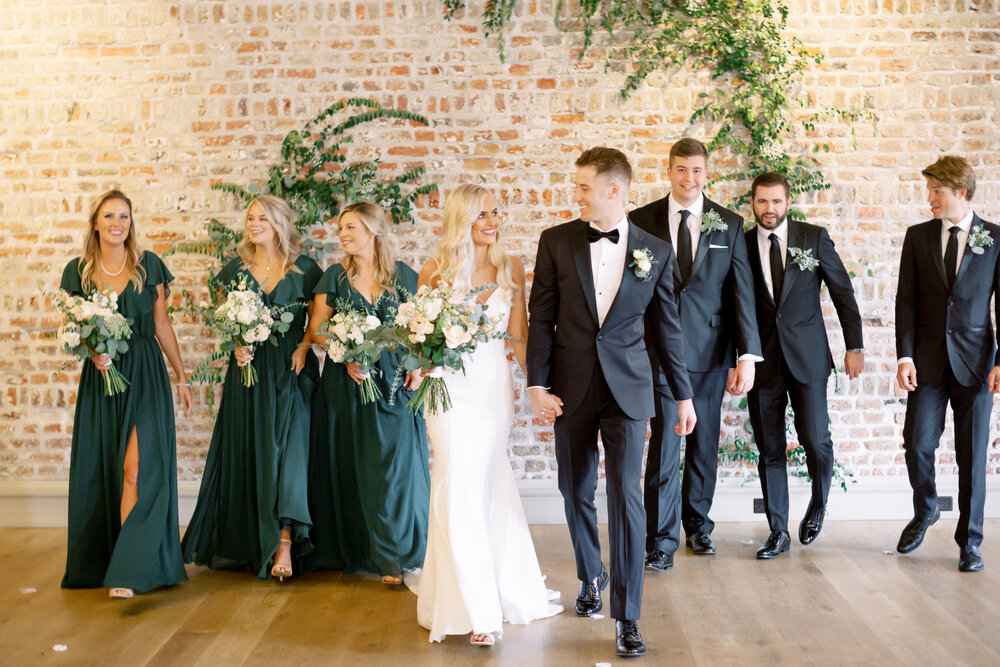 Wedding Party at Merchant's Hall in Charleston, SC