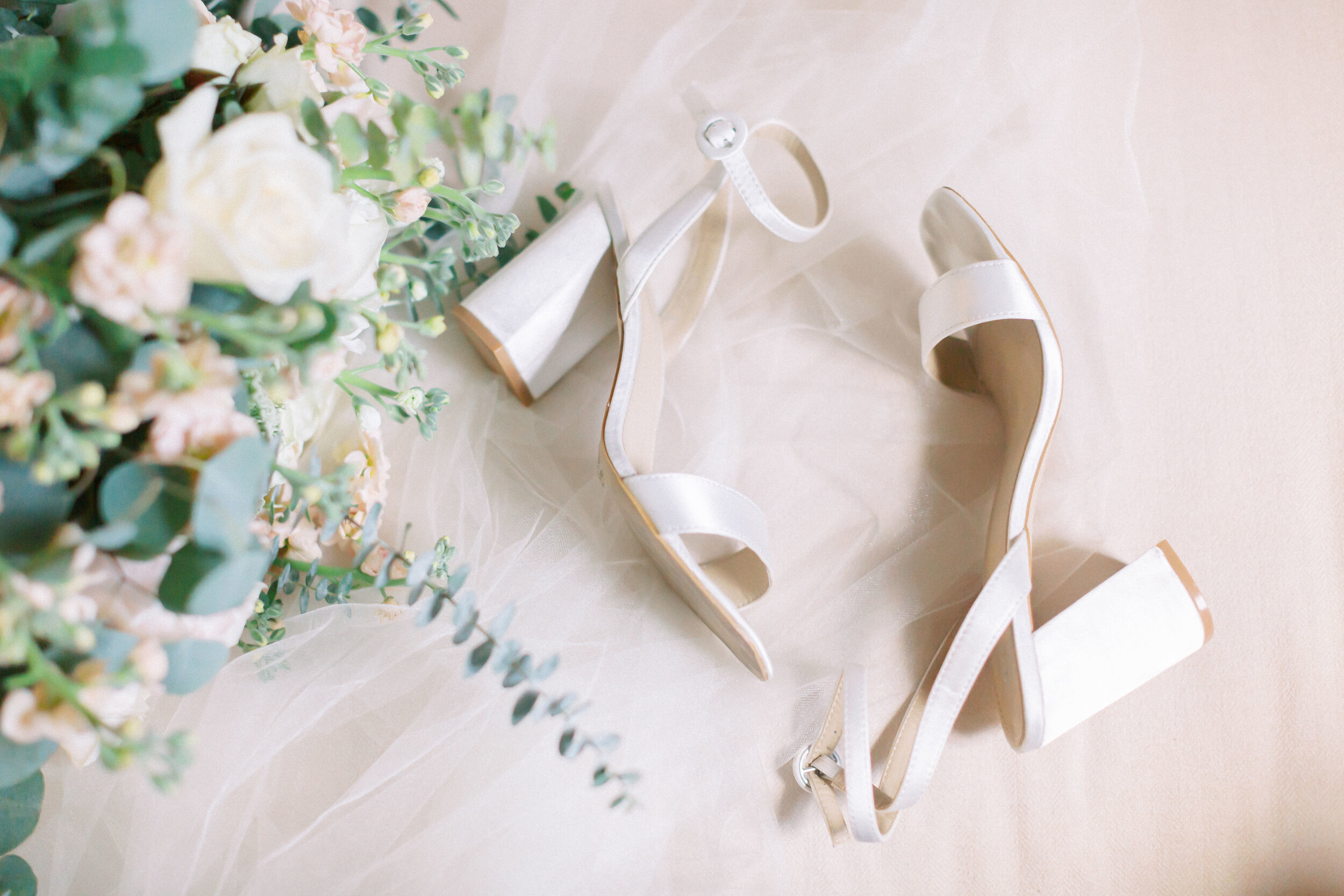 Bridal Bouquet and Shoes