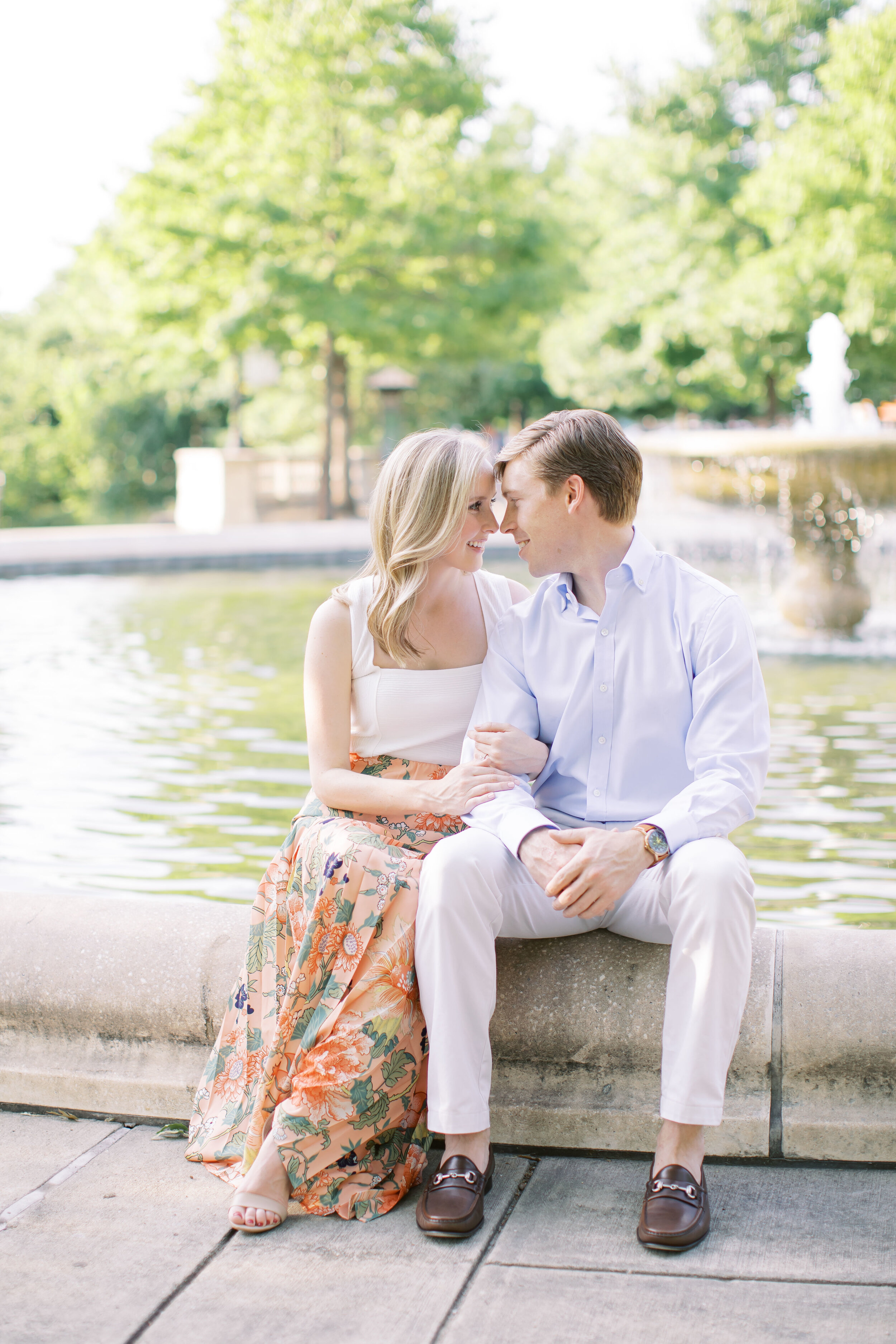 Downtown Charlotte NC Summer Engagement session