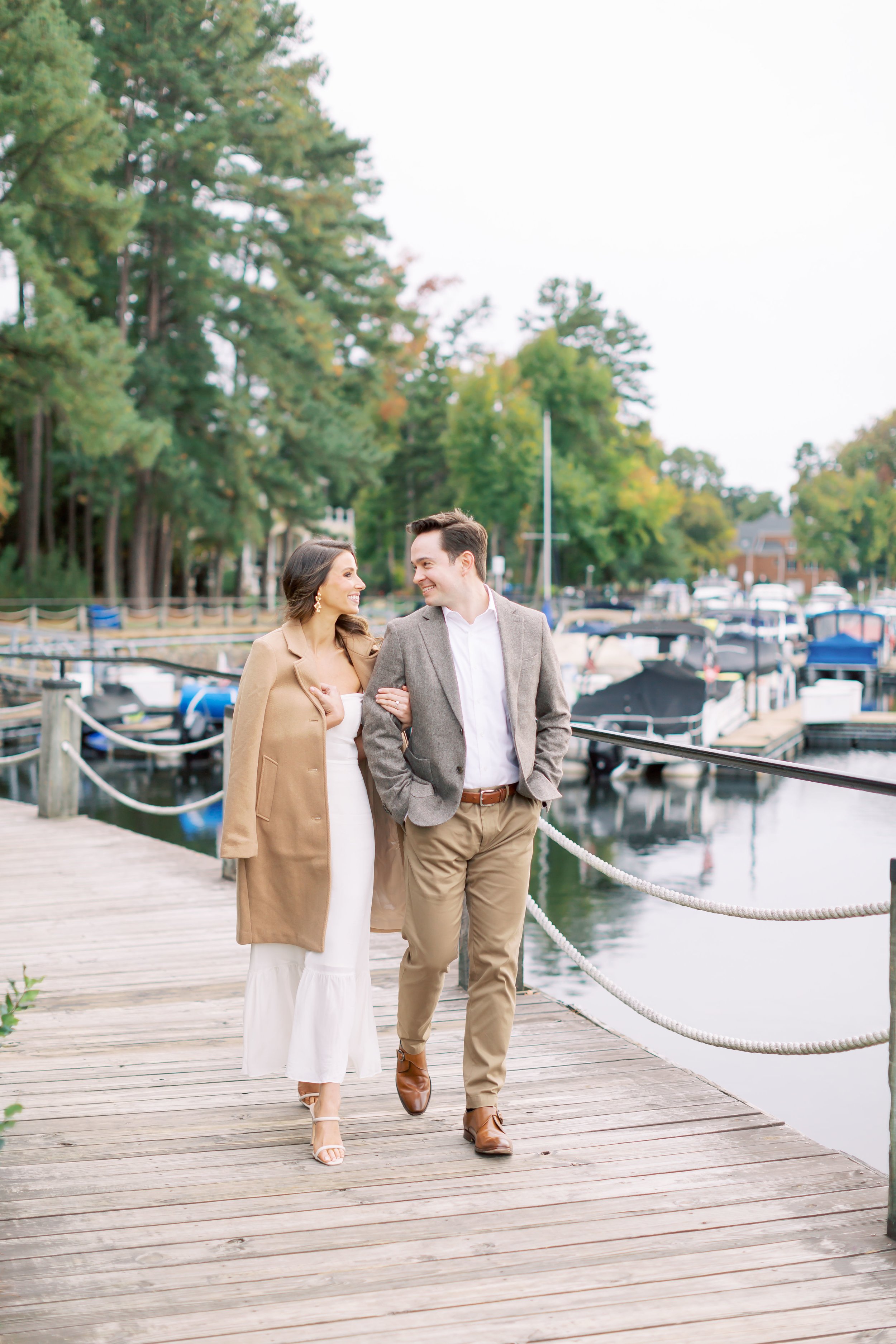 Lake Norman Dock engagement photos