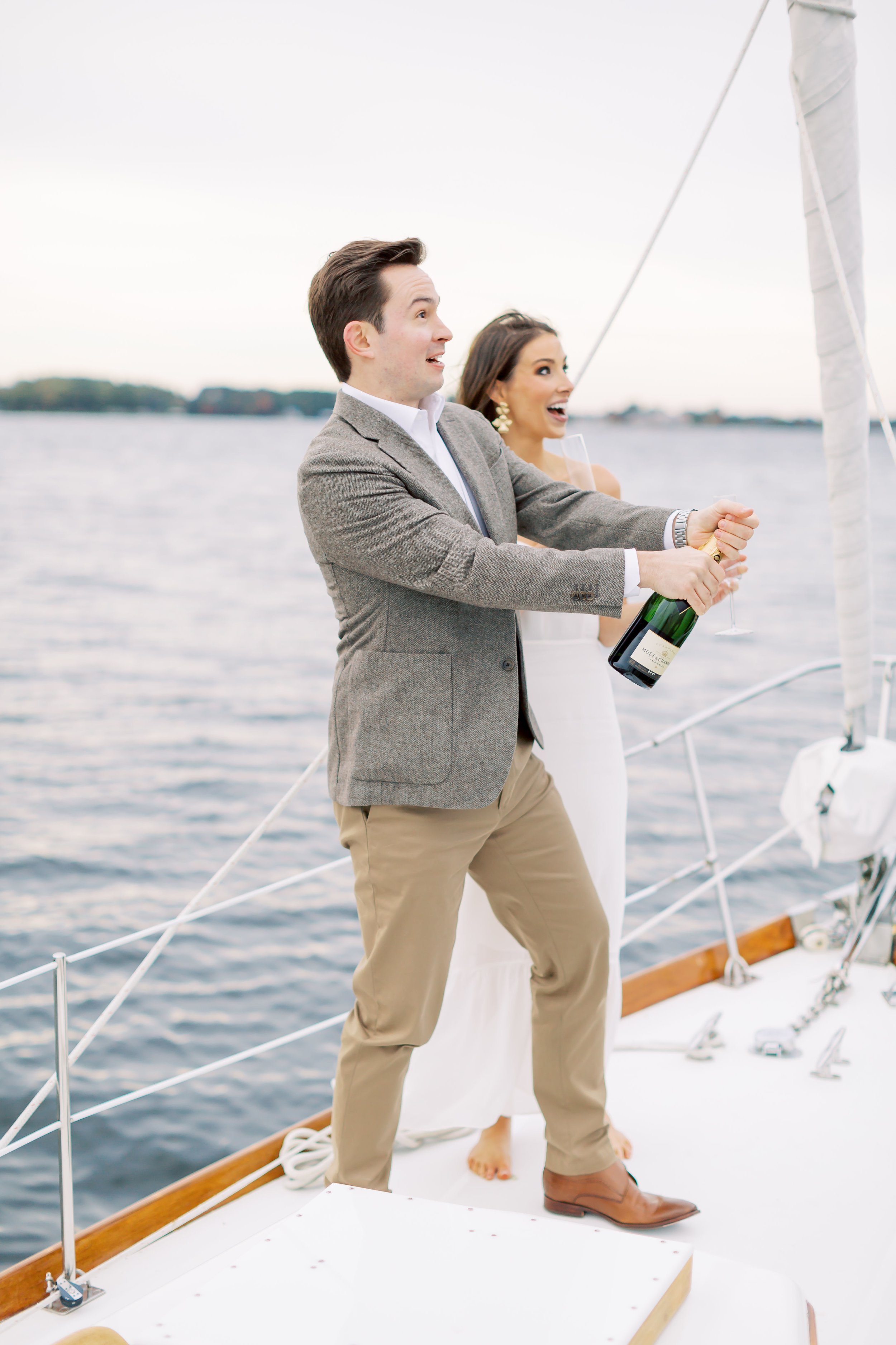 Charlotte NC Sailboat Engagement Session