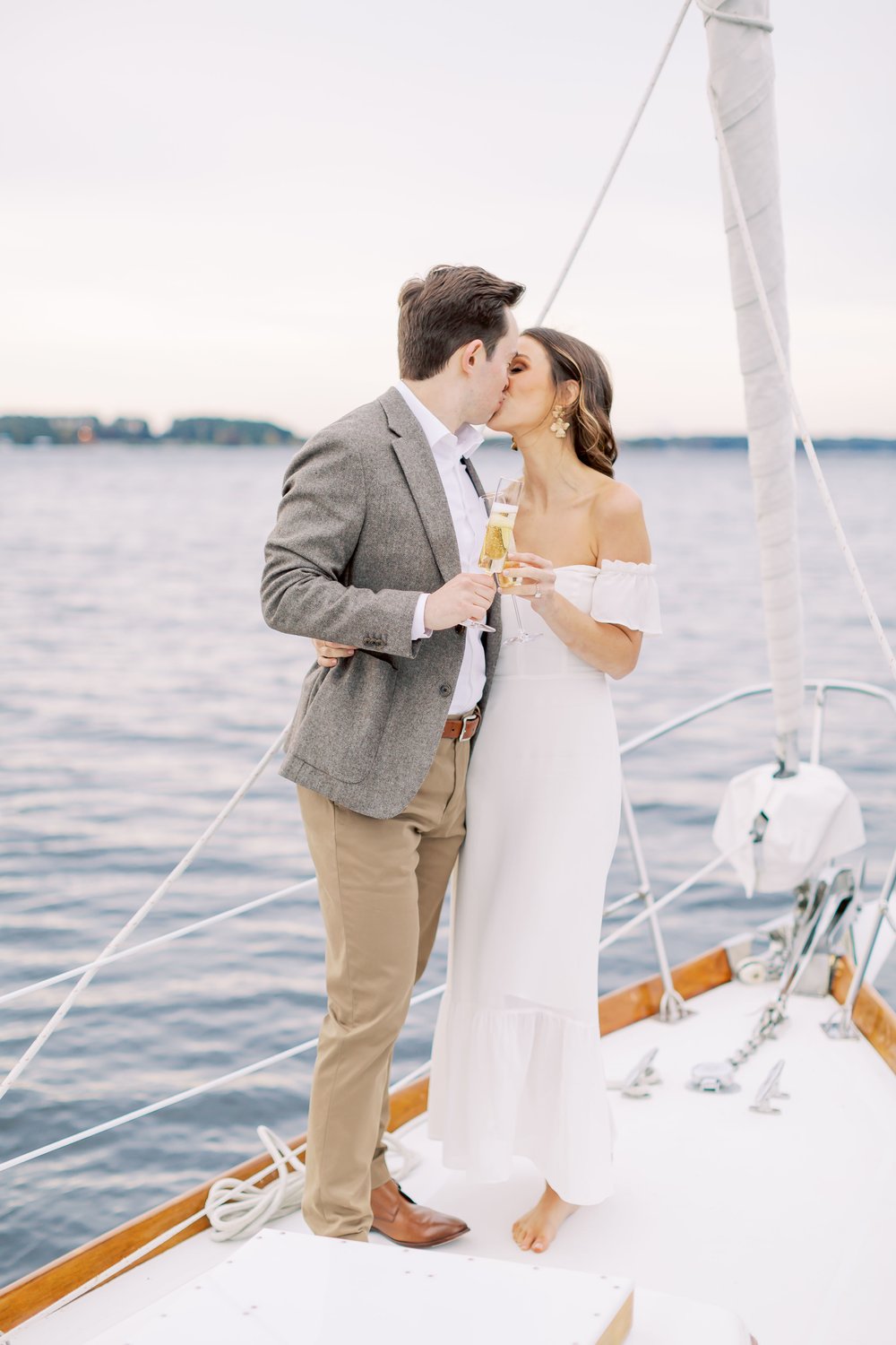 Sailboat Engagement session at Lake Norman