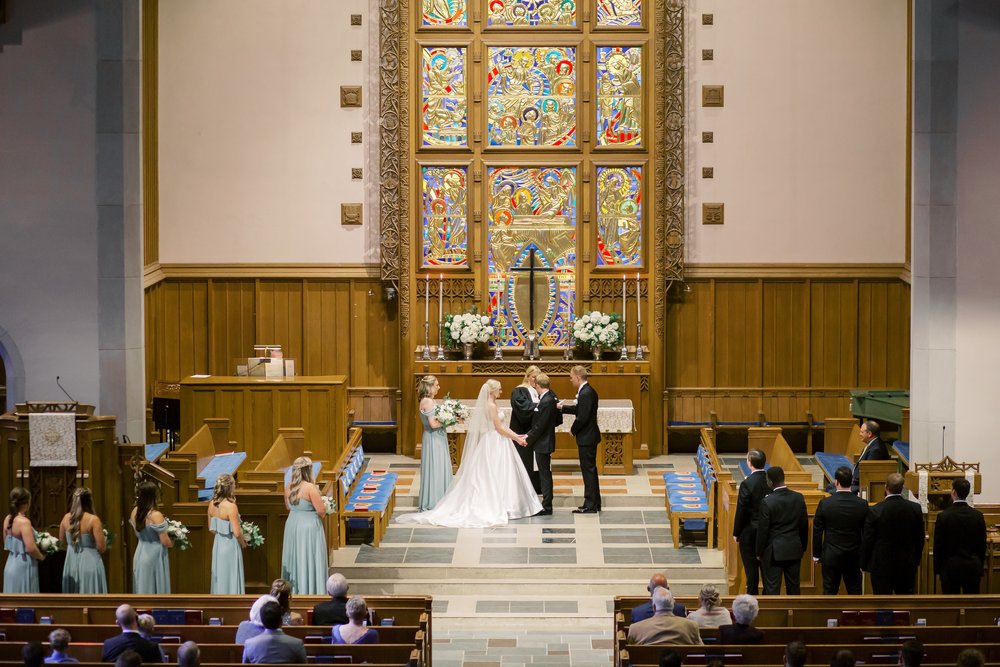 Myers Park Church Wedding in CHarlotte, NC