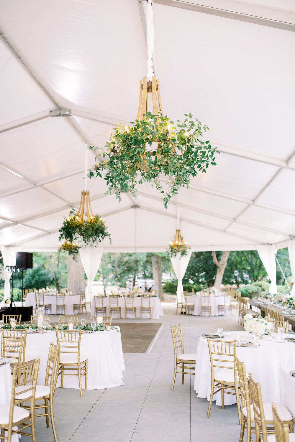 Tented wedding reception at vanlandingham charlotte nc