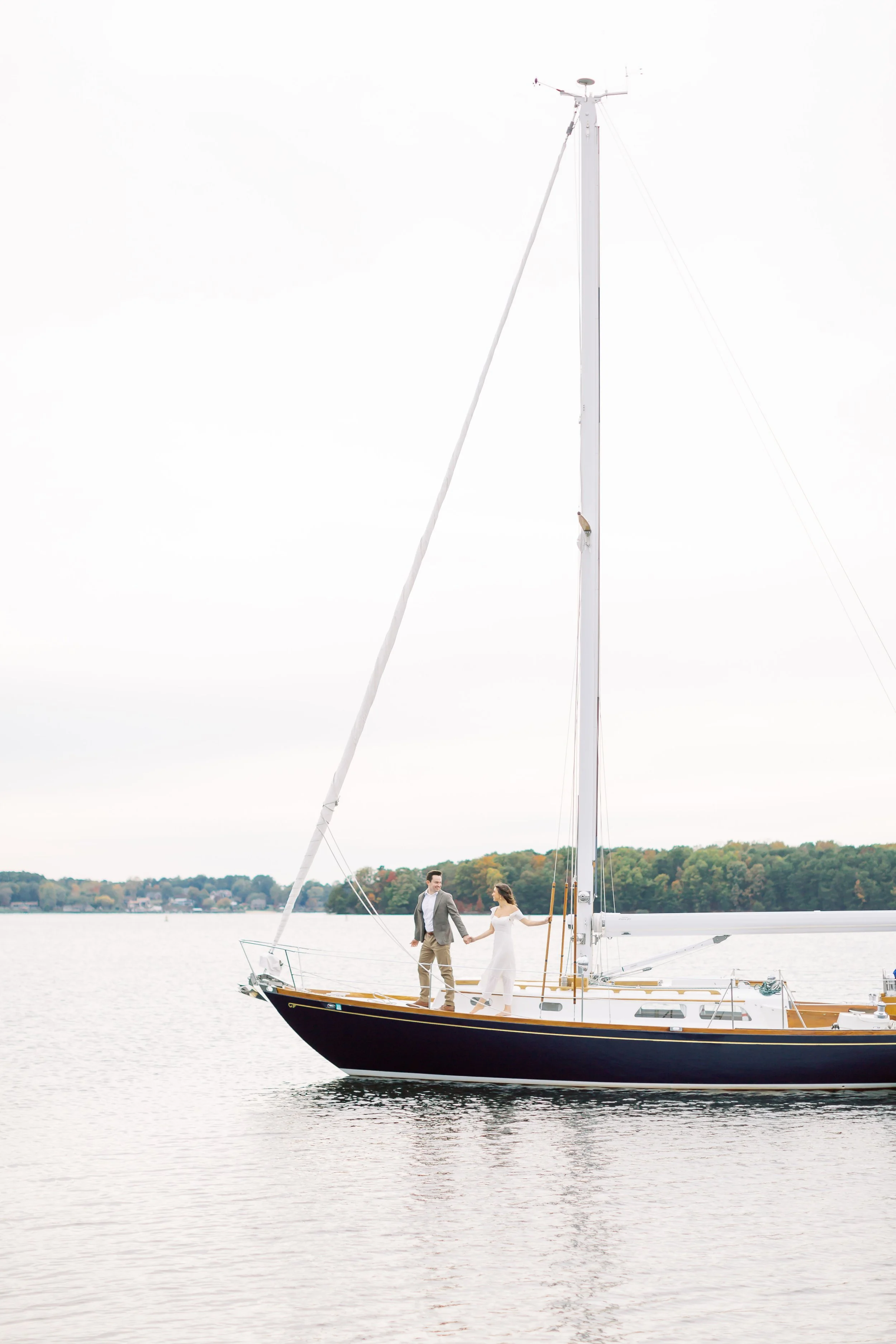 A Fall Sailboat Engagement Session in Charlotte, NC