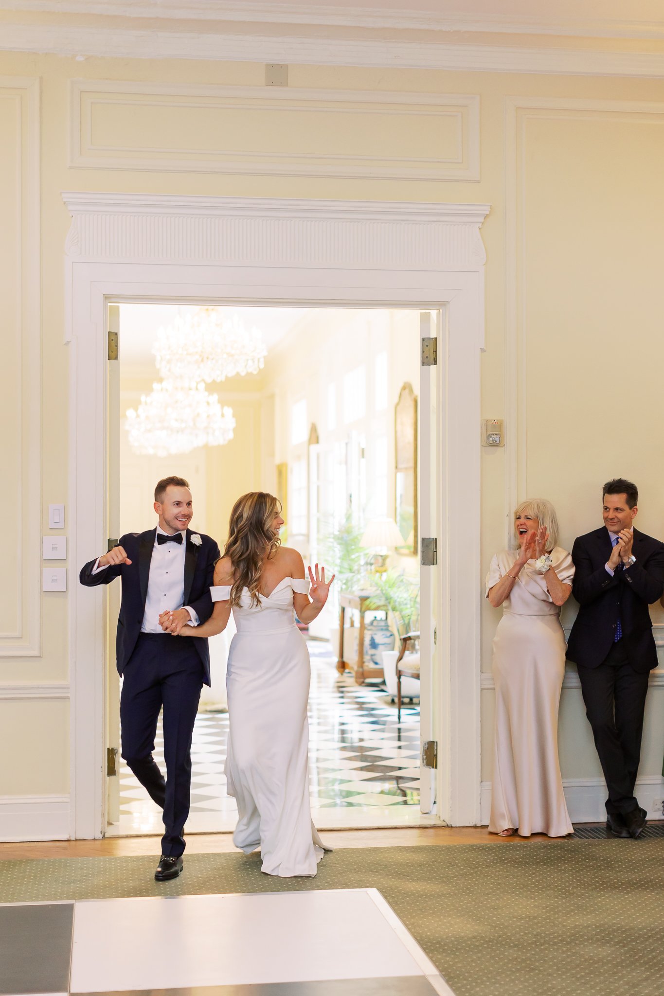 Bride and Groom Entrances into Reception