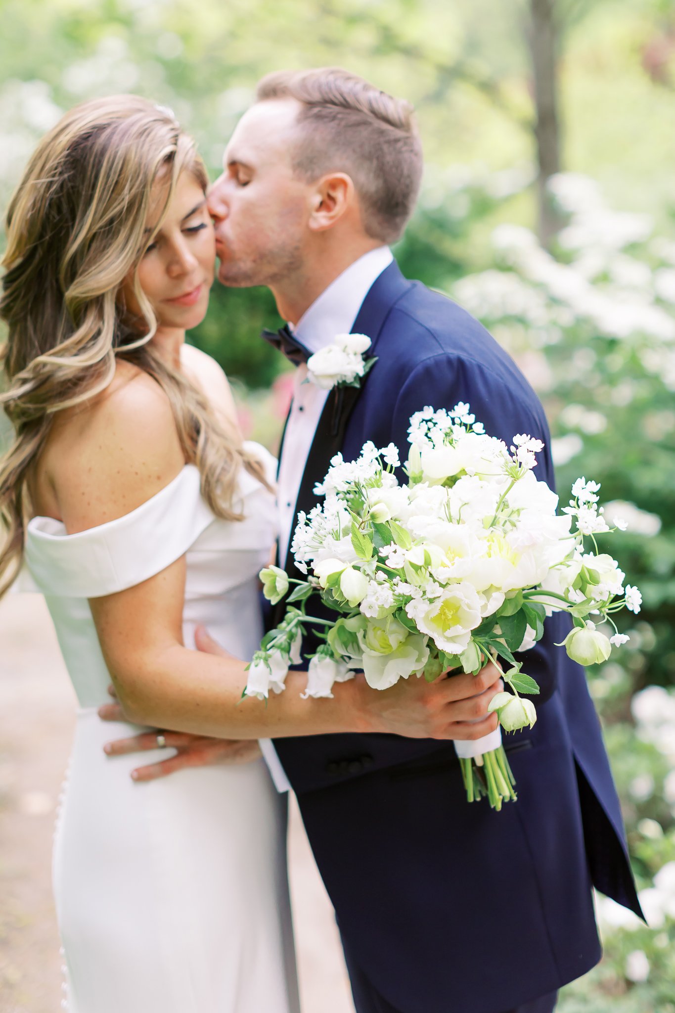 Bride and Groom at Duke Mansion