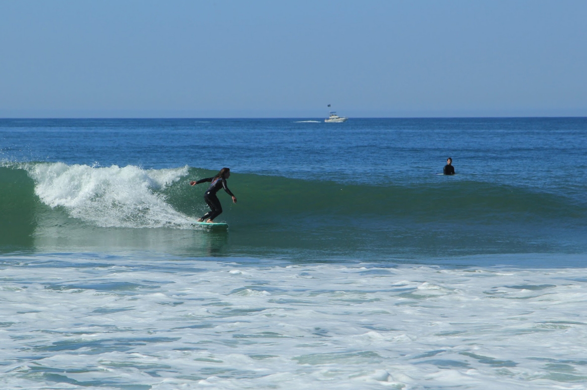 Surfing the beautiful beaches of North San Diego. 
