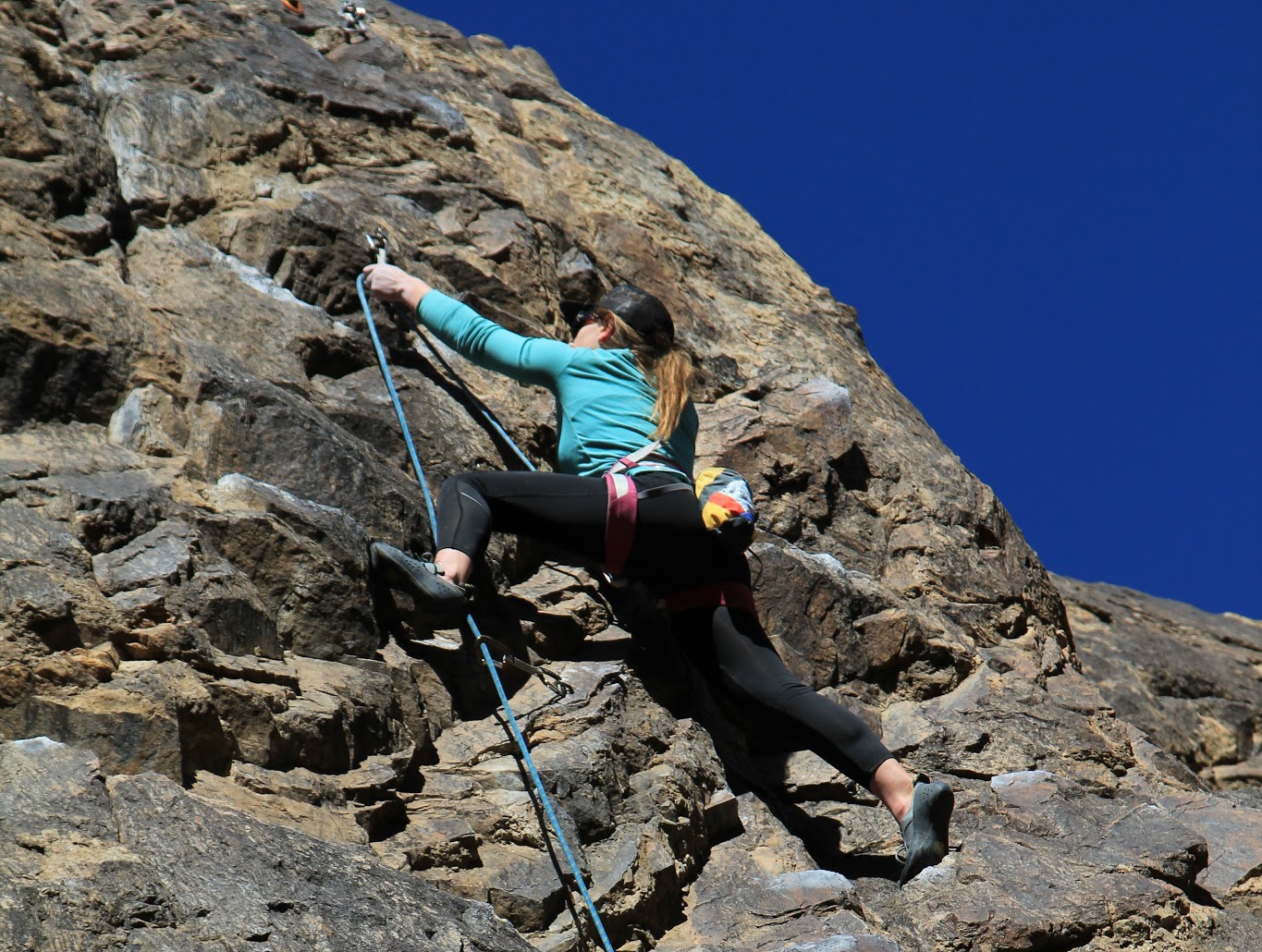 Pushing my limits with rock climbing.