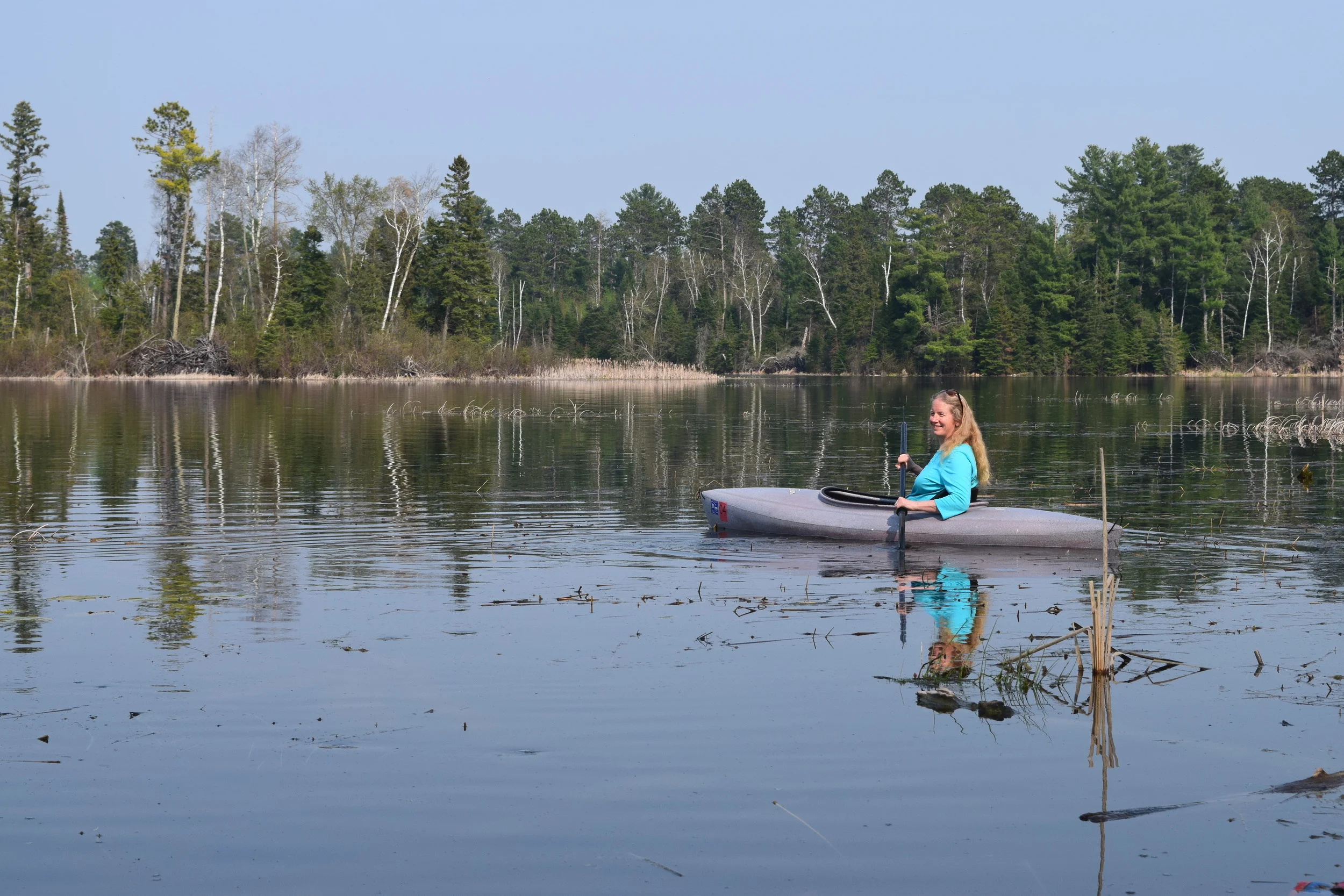 Kayaking is one of my favorite things to do. Being on the water brings me great peace. I feel connected to the earth, to myself and to great mystery of life.