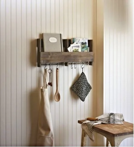 wooden shelf with hooks.JPG