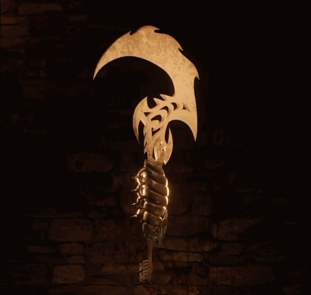  Here is the finished 3D asset that I designed.  I worked closely with the modeling crew to assure that all details were correct, striking and accurate. 