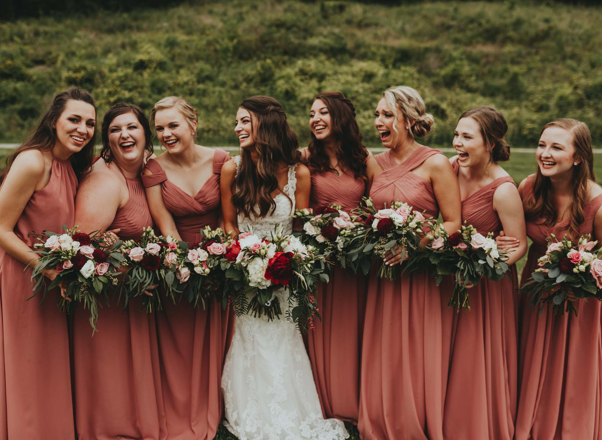 Cutest Bridesmaid Posing by Top, Nashville's Best Wedding Photographer Emily Anne gorgeous natural posing at Wedding Venue Battle Mountain Farm